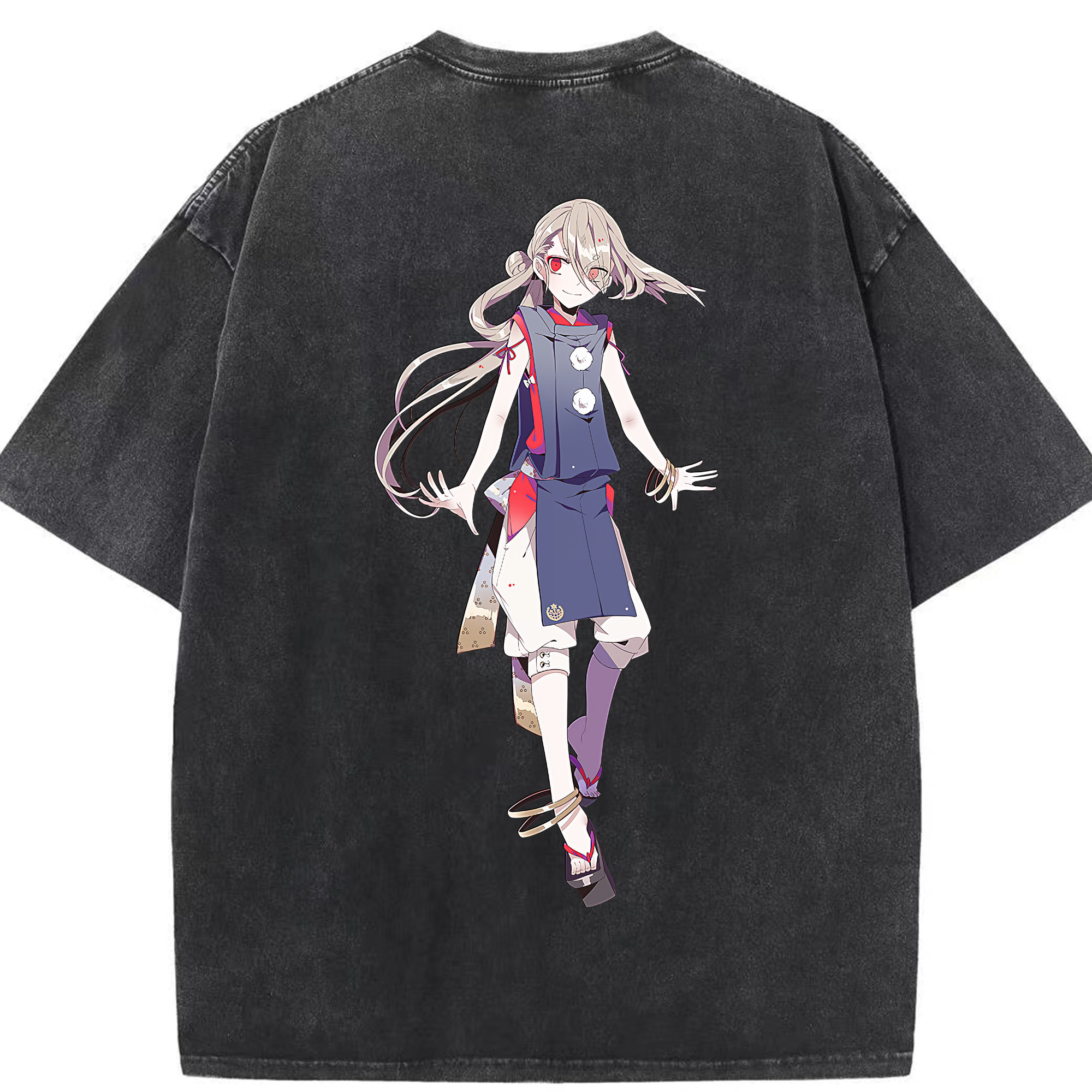 （画像用） 刀剣乱舞 Touken Ranbu 綿100% ヴィンテージ風 半袖Tシャツ（背面プリント）