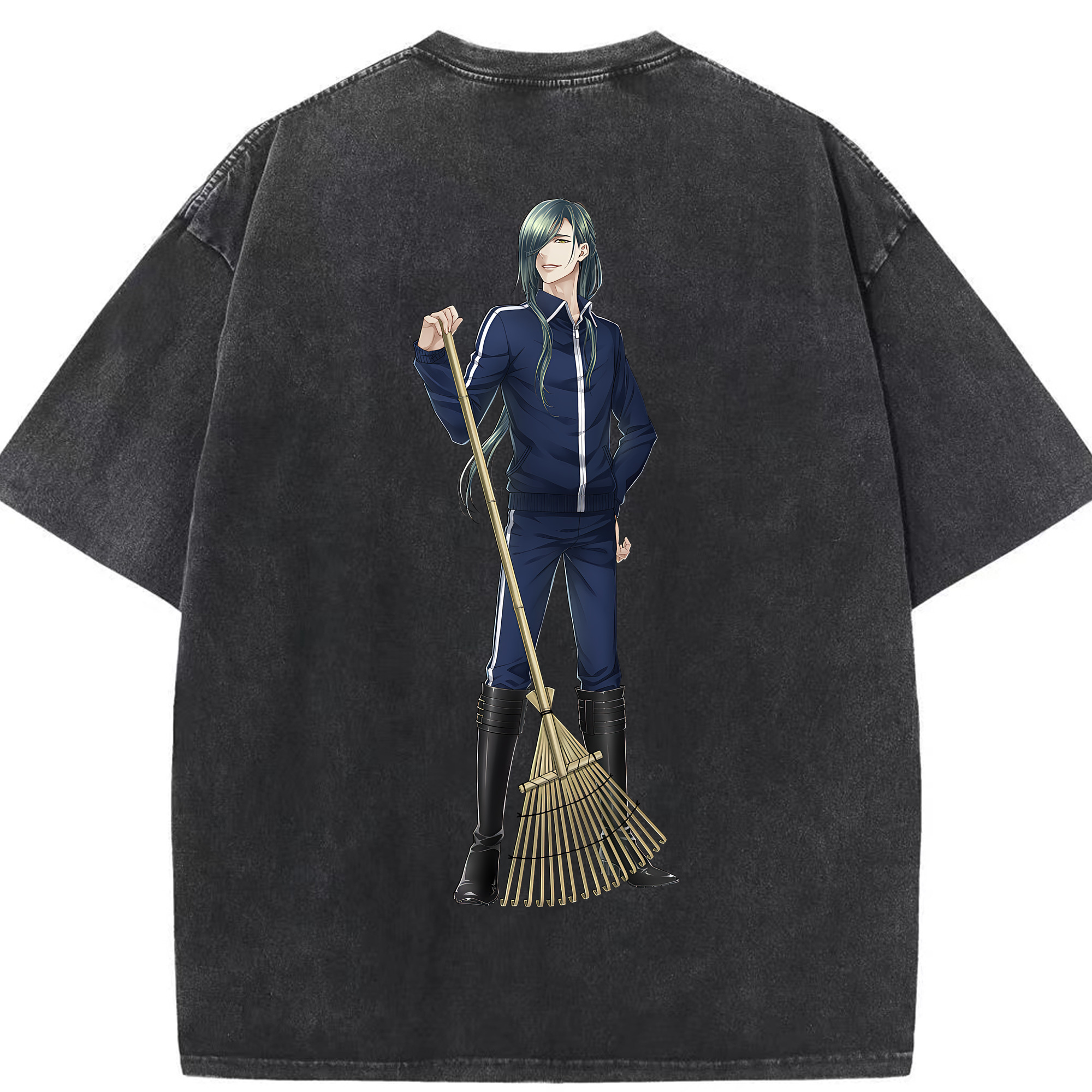 （画像用） 刀剣乱舞 Touken Ranbu 綿100% ヴィンテージ風 半袖Tシャツ（背面プリント）