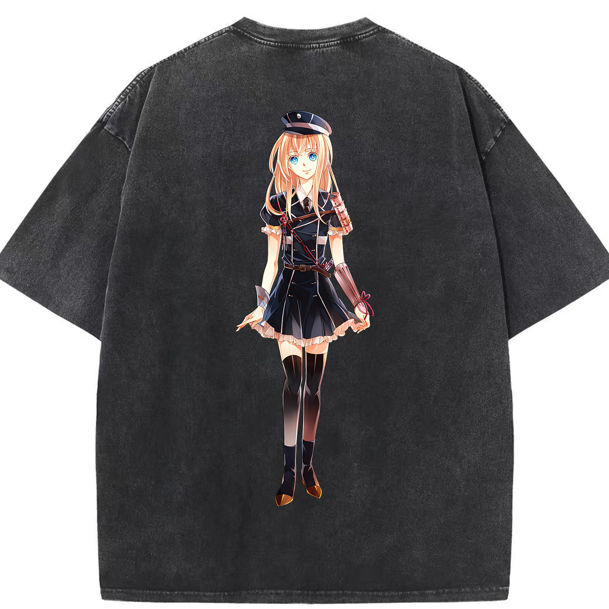 （画像用） 刀剣乱舞 Touken Ranbu 綿100% ヴィンテージ風 半袖Tシャツ（背面プリント）