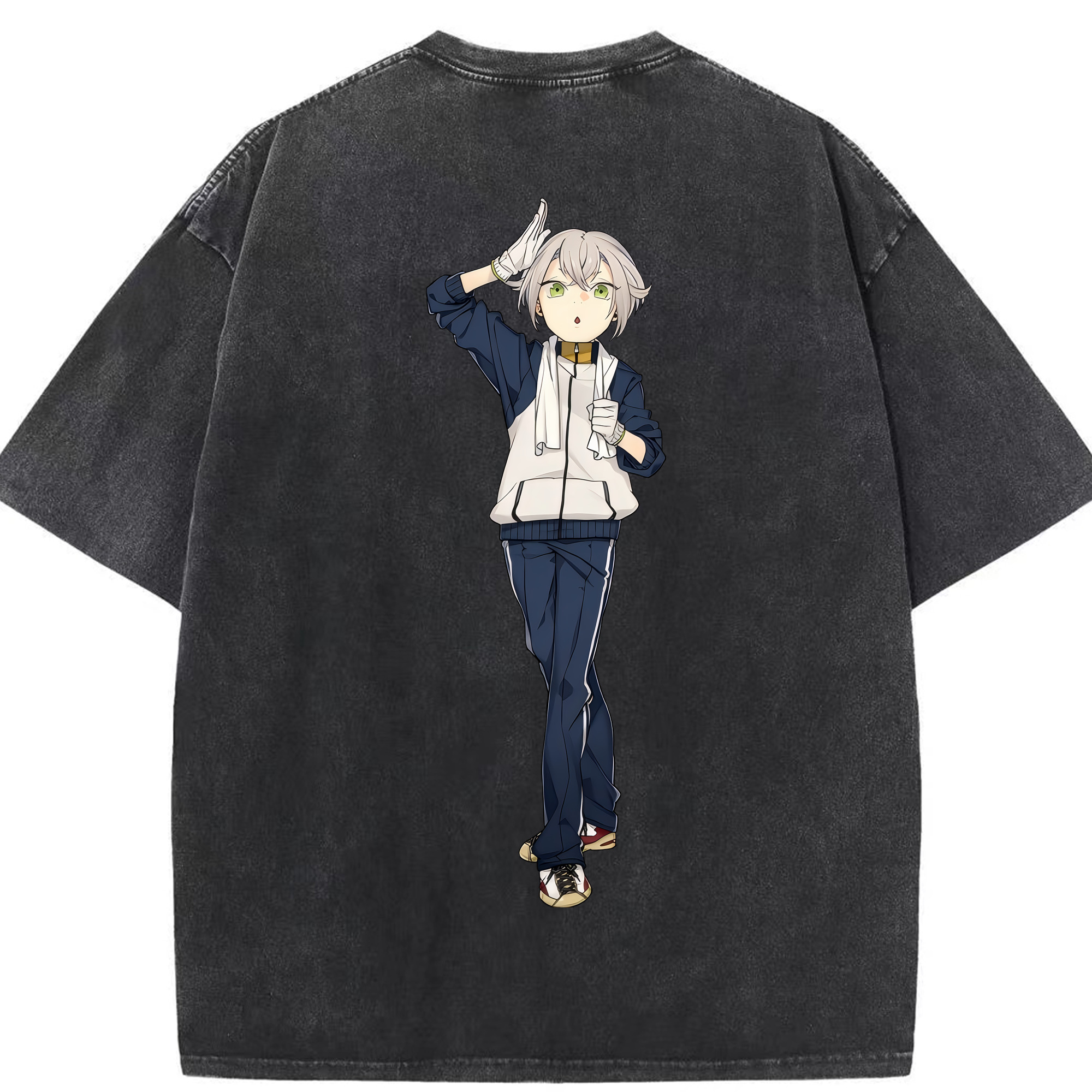 （画像用） 刀剣乱舞 Touken Ranbu 綿100% ヴィンテージ風 半袖Tシャツ（背面プリント）