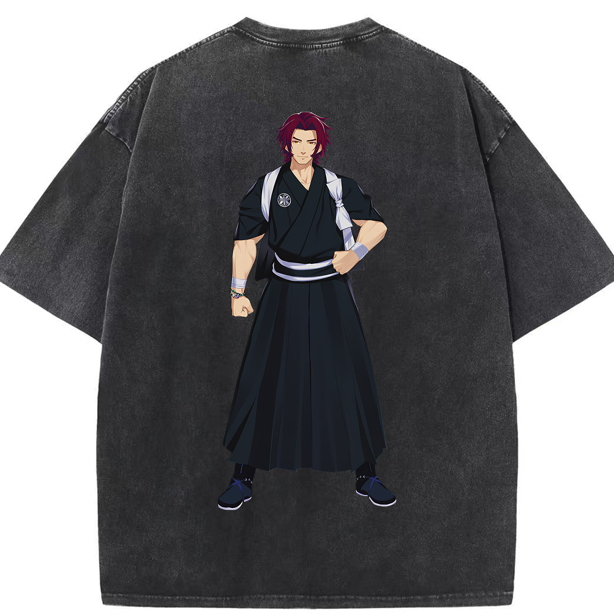 （画像用） 刀剣乱舞 Touken Ranbu 綿100% ヴィンテージ風 半袖Tシャツ（背面プリント）