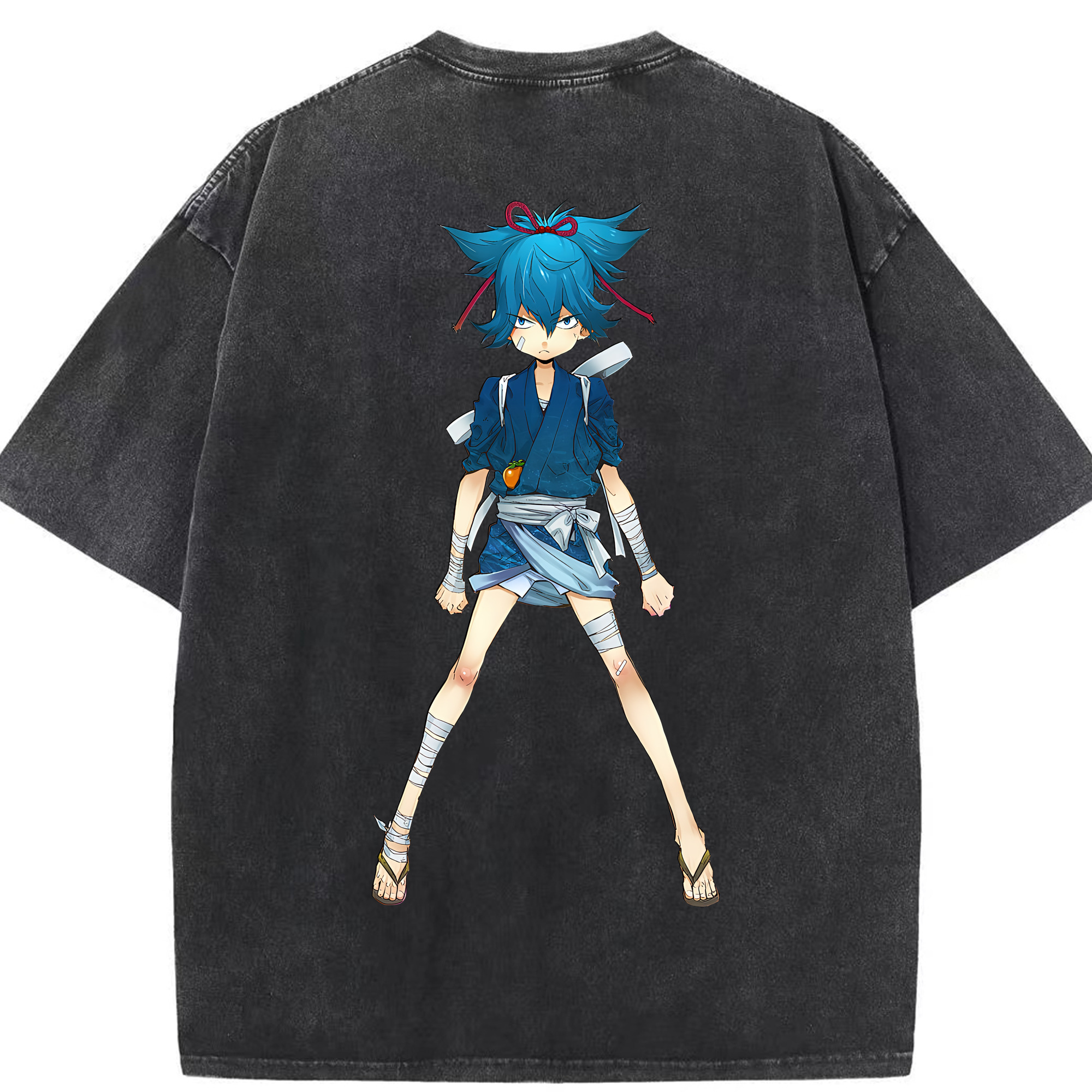（画像用） 刀剣乱舞 Touken Ranbu 綿100% ヴィンテージ風 半袖Tシャツ（背面プリント）