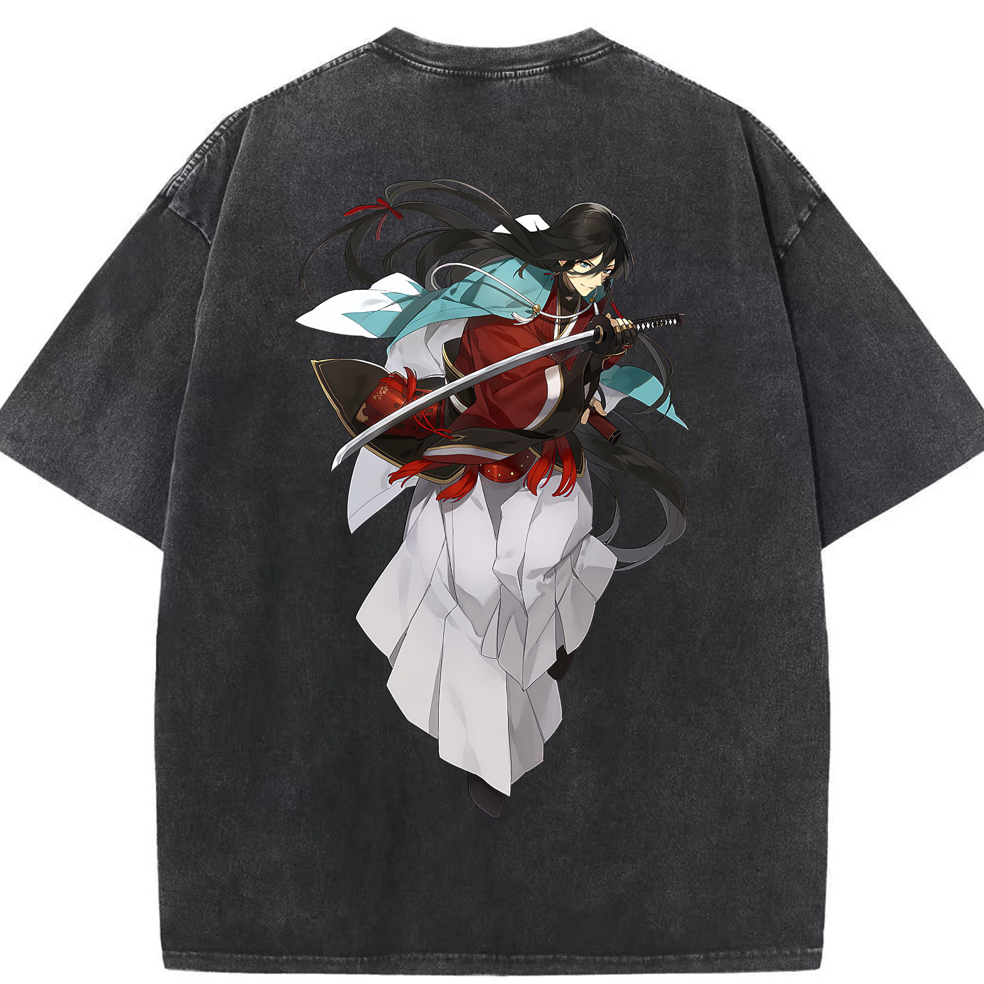 （画像用） 刀剣乱舞 Touken Ranbu 綿100% ヴィンテージ風 半袖Tシャツ（背面プリント）