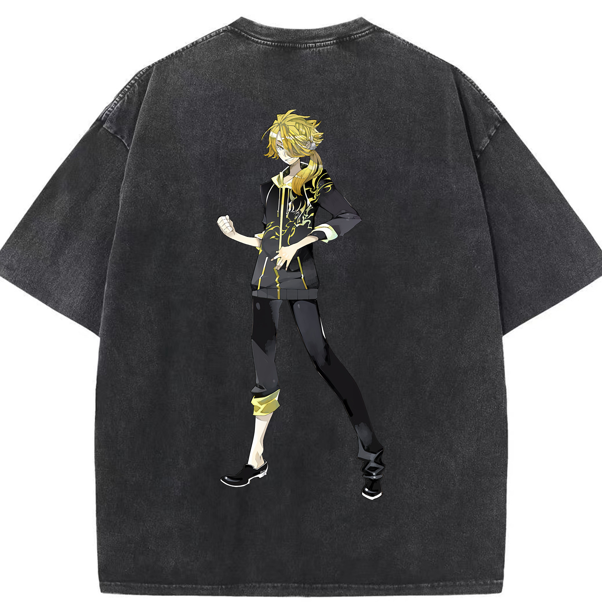 （画像用） 刀剣乱舞 Touken Ranbu 綿100% ヴィンテージ風 半袖Tシャツ（背面プリント）