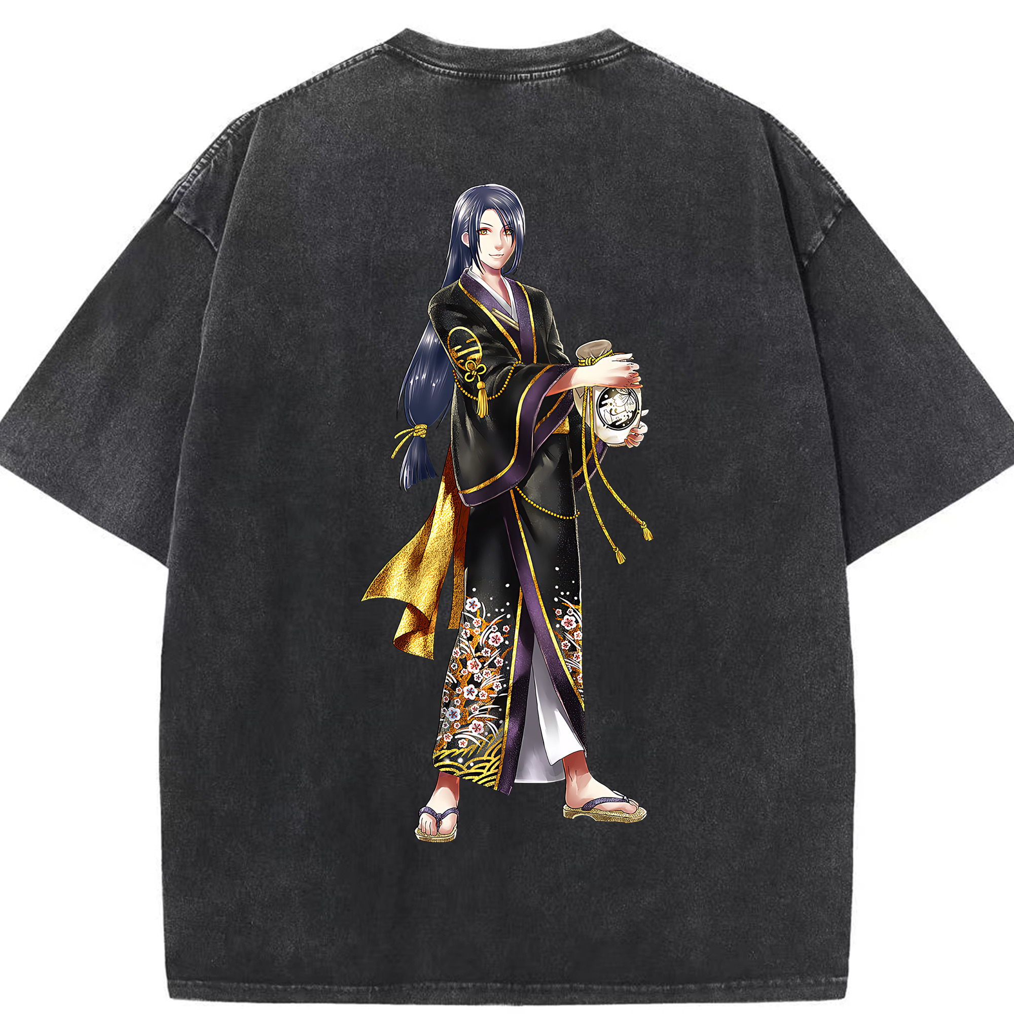 （画像用） 刀剣乱舞 Touken Ranbu 綿100% ヴィンテージ風 半袖Tシャツ（背面プリント）