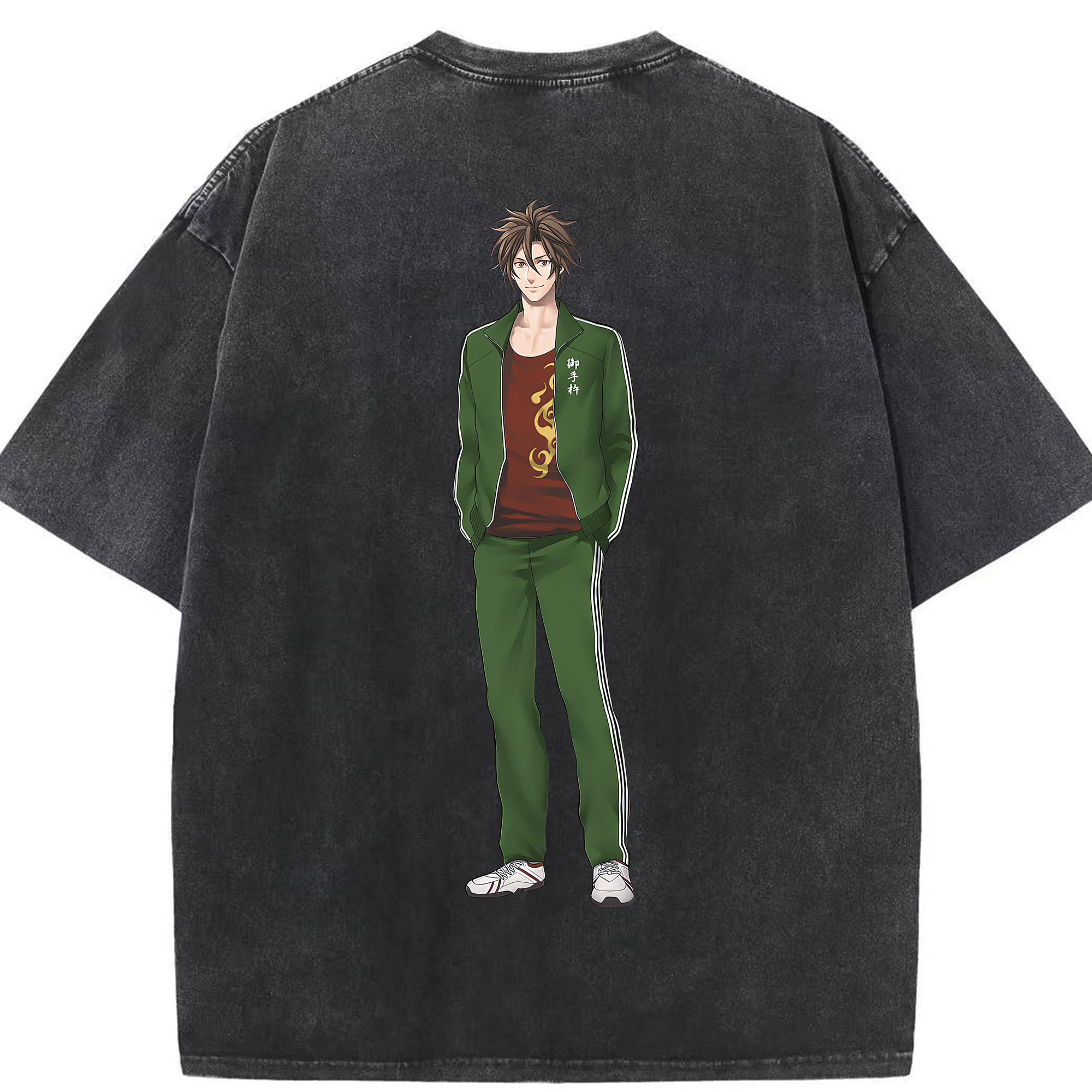 （画像用） 刀剣乱舞 Touken Ranbu 綿100% ヴィンテージ風 半袖Tシャツ（背面プリント）