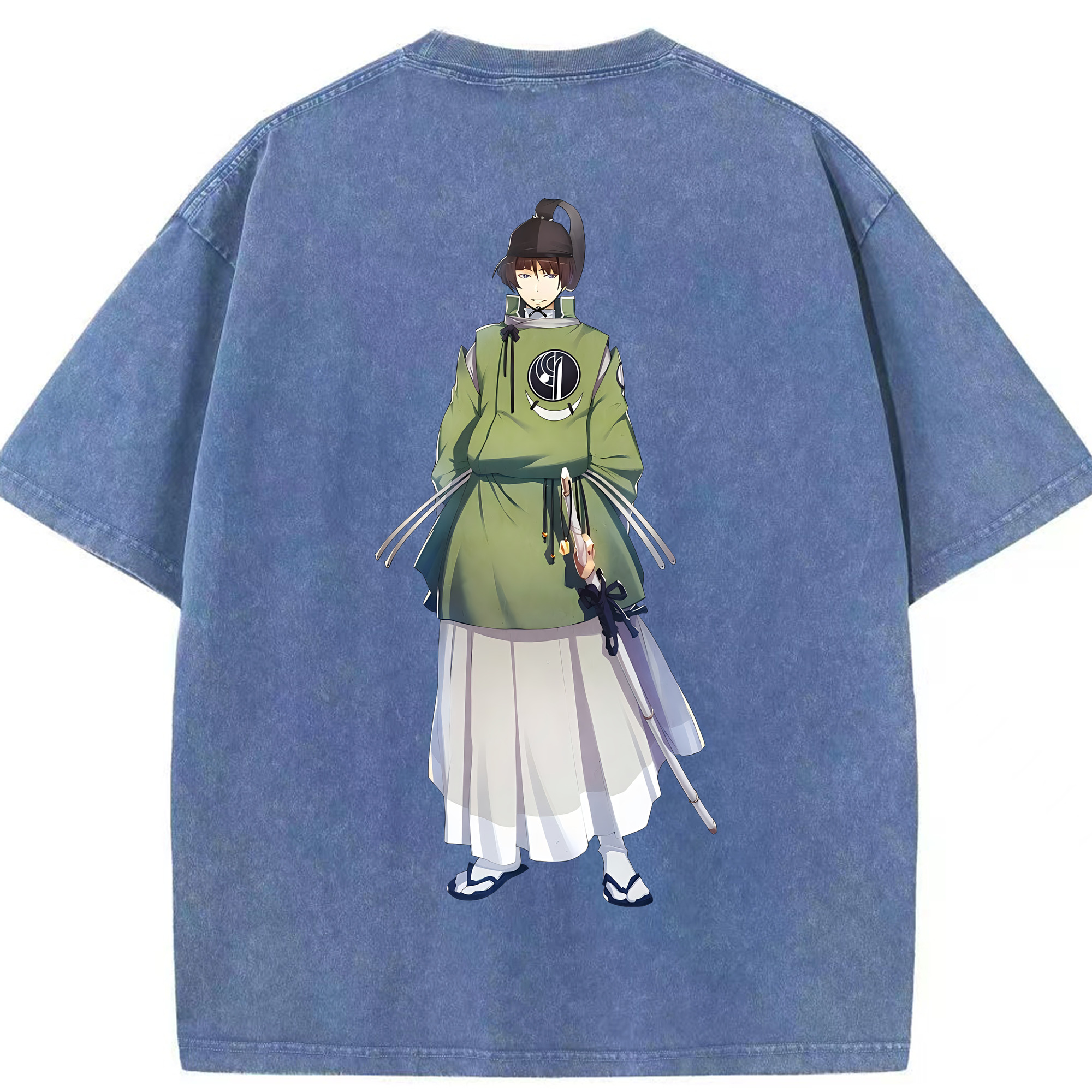 （画像用） 刀剣乱舞 Touken Ranbu 綿100% ヴィンテージ風 半袖Tシャツ（背面プリント）