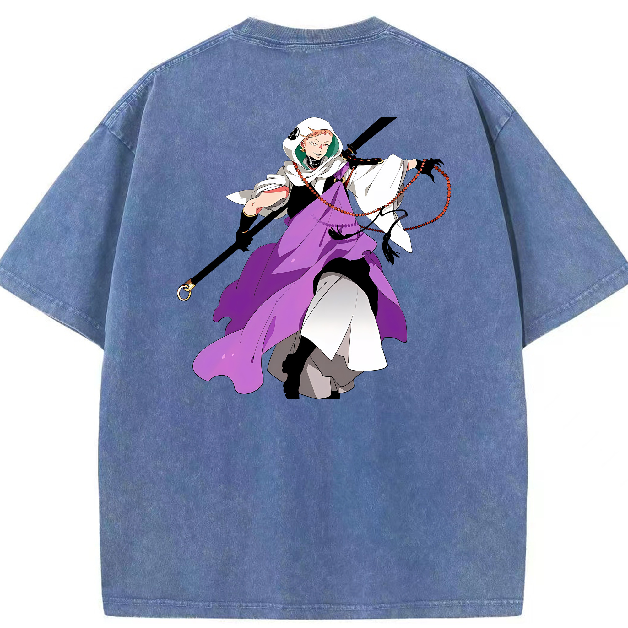 （画像用） 刀剣乱舞 Touken Ranbu 綿100% ヴィンテージ風 半袖Tシャツ（背面プリント）