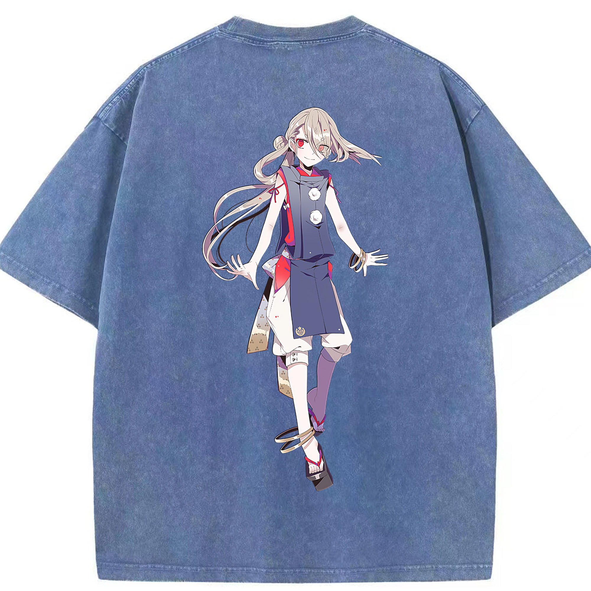 （画像用） 刀剣乱舞 Touken Ranbu 綿100% ヴィンテージ風 半袖Tシャツ（背面プリント）