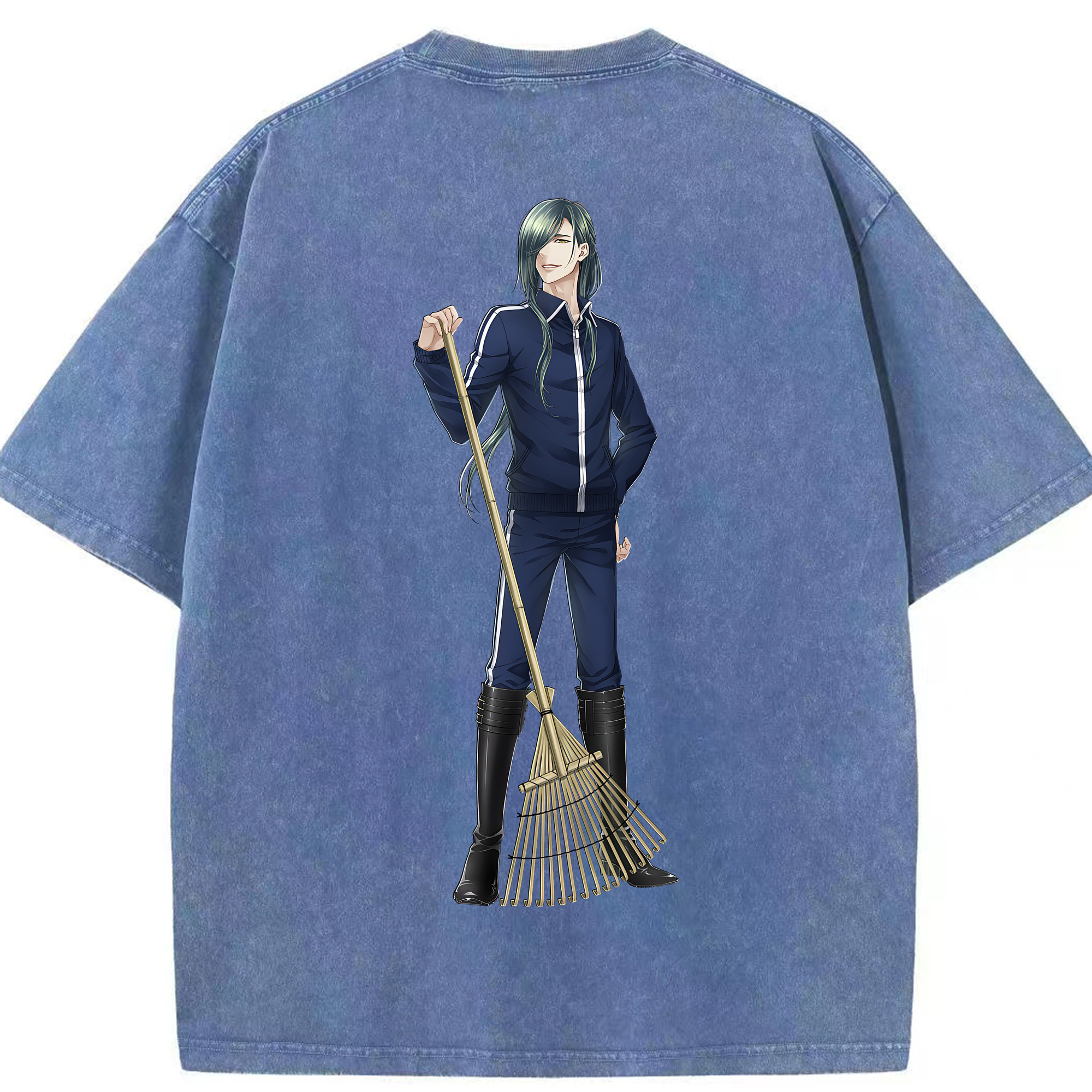（画像用） 刀剣乱舞 Touken Ranbu 綿100% ヴィンテージ風 半袖Tシャツ（背面プリント）