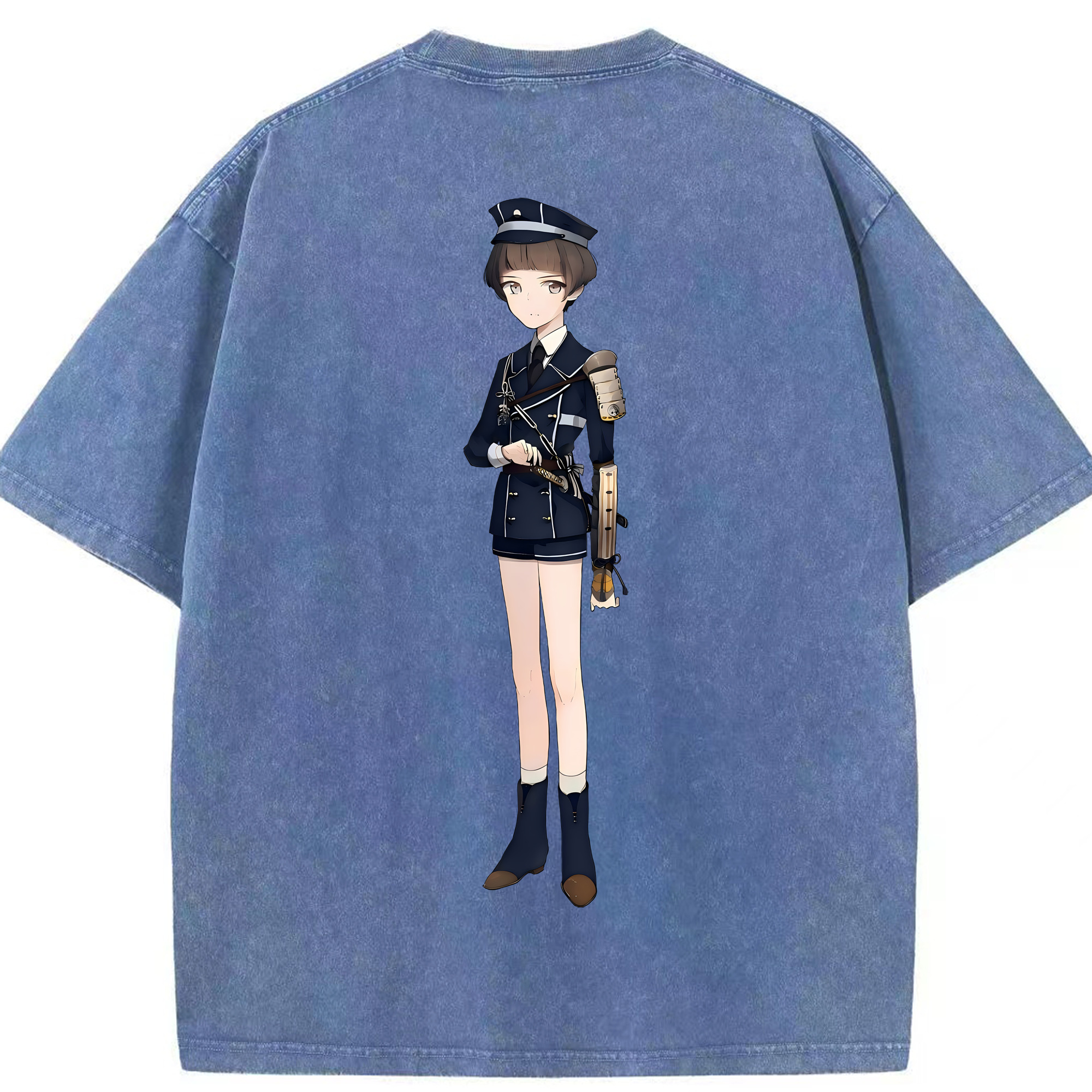 （画像用） 刀剣乱舞 Touken Ranbu 綿100% ヴィンテージ風 半袖Tシャツ（背面プリント）