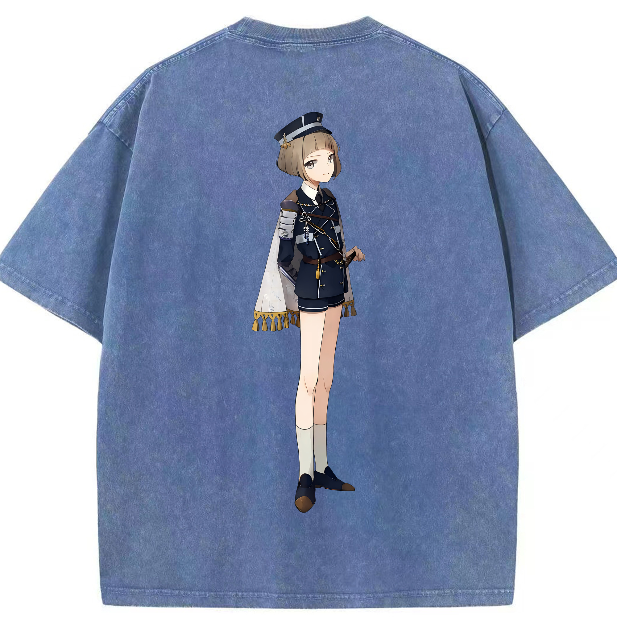 （画像用） 刀剣乱舞 Touken Ranbu 綿100% ヴィンテージ風 半袖Tシャツ（背面プリント）