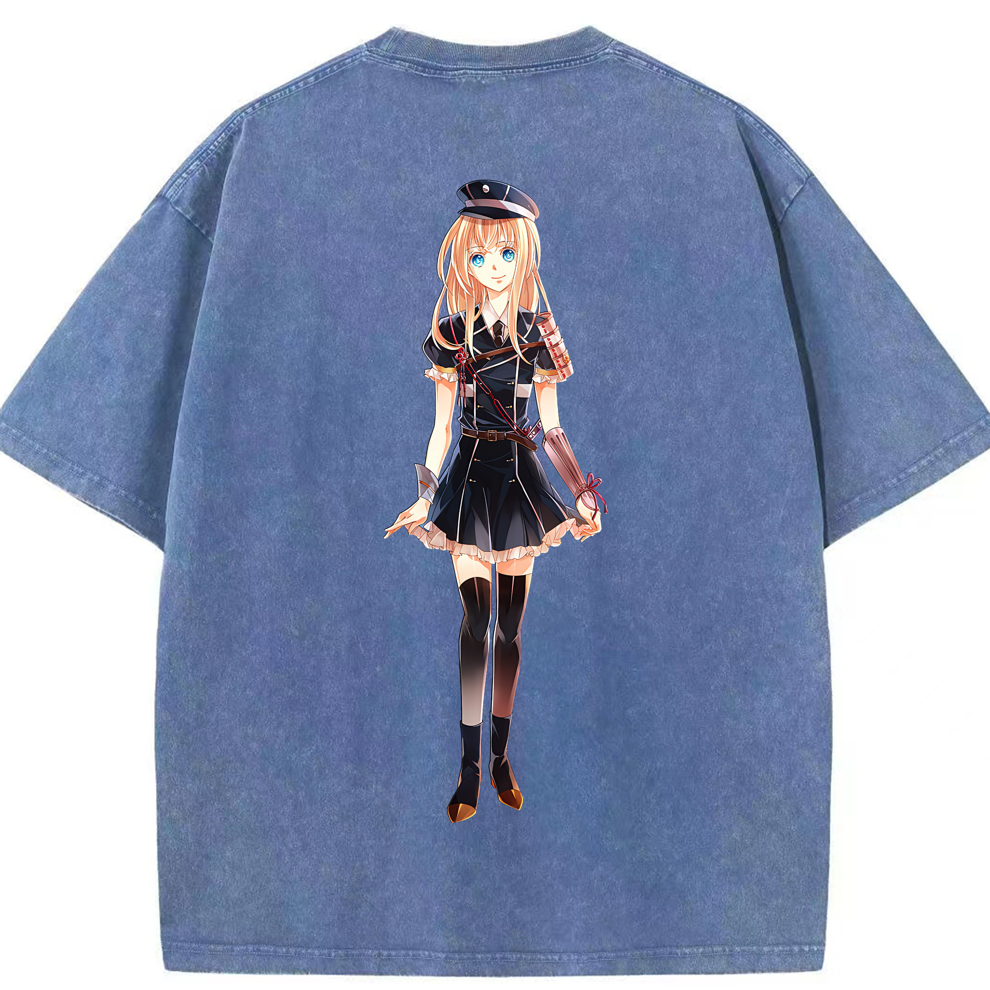 （画像用） 刀剣乱舞 Touken Ranbu 綿100% ヴィンテージ風 半袖Tシャツ（背面プリント）