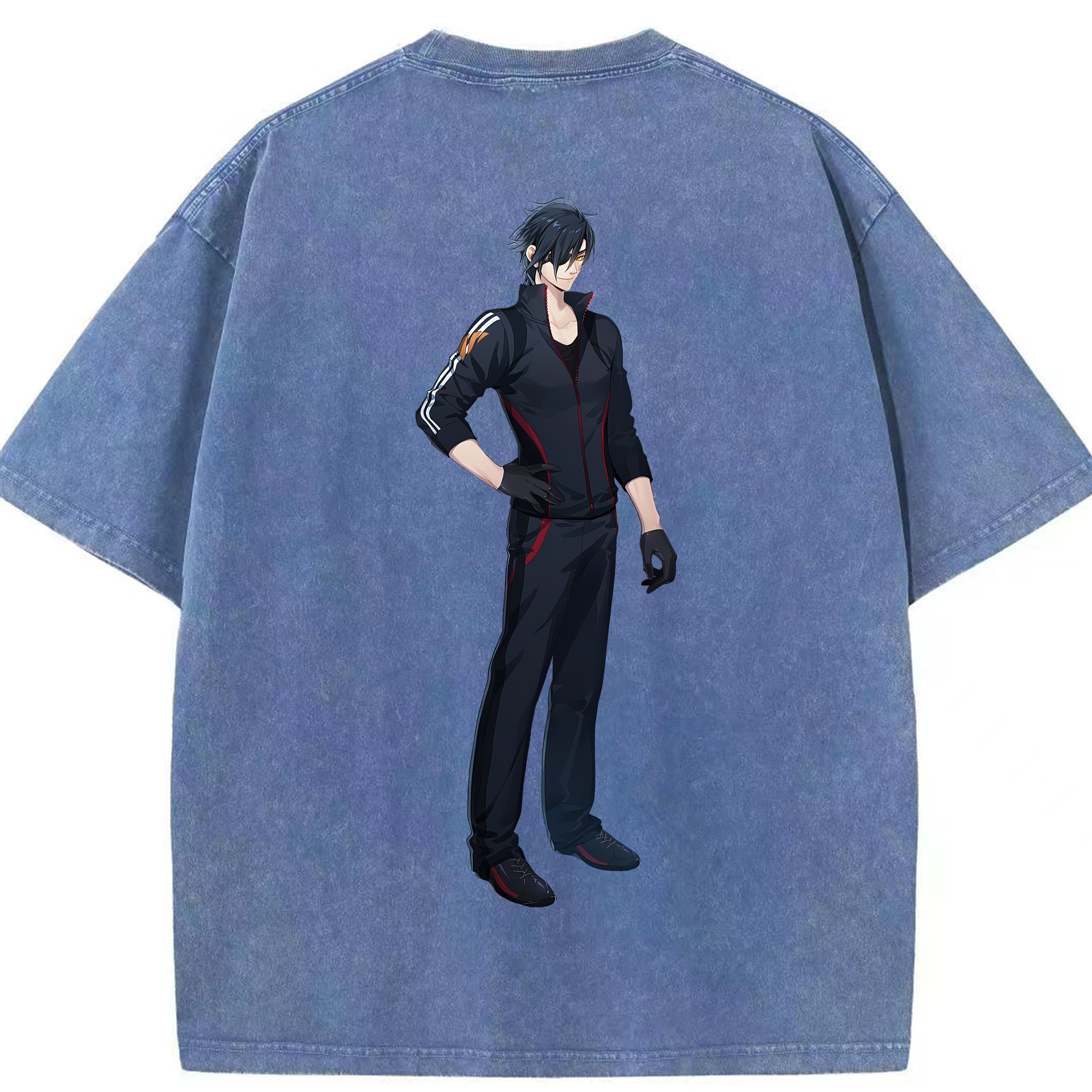 （画像用） 刀剣乱舞 Touken Ranbu 綿100% ヴィンテージ風 半袖Tシャツ（背面プリント）