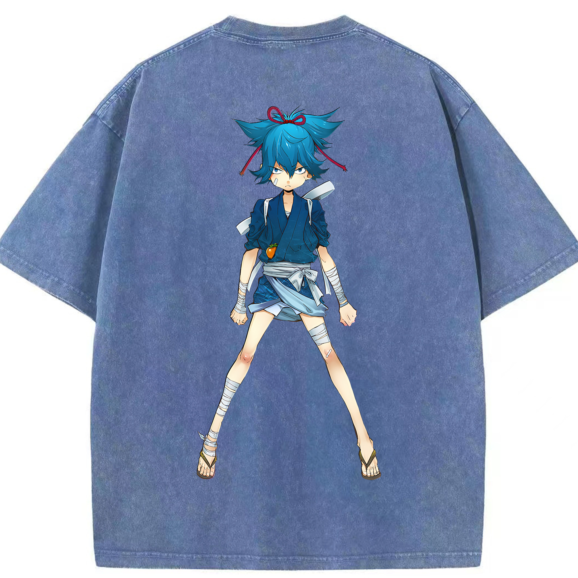 （画像用） 刀剣乱舞 Touken Ranbu 綿100% ヴィンテージ風 半袖Tシャツ（背面プリント）