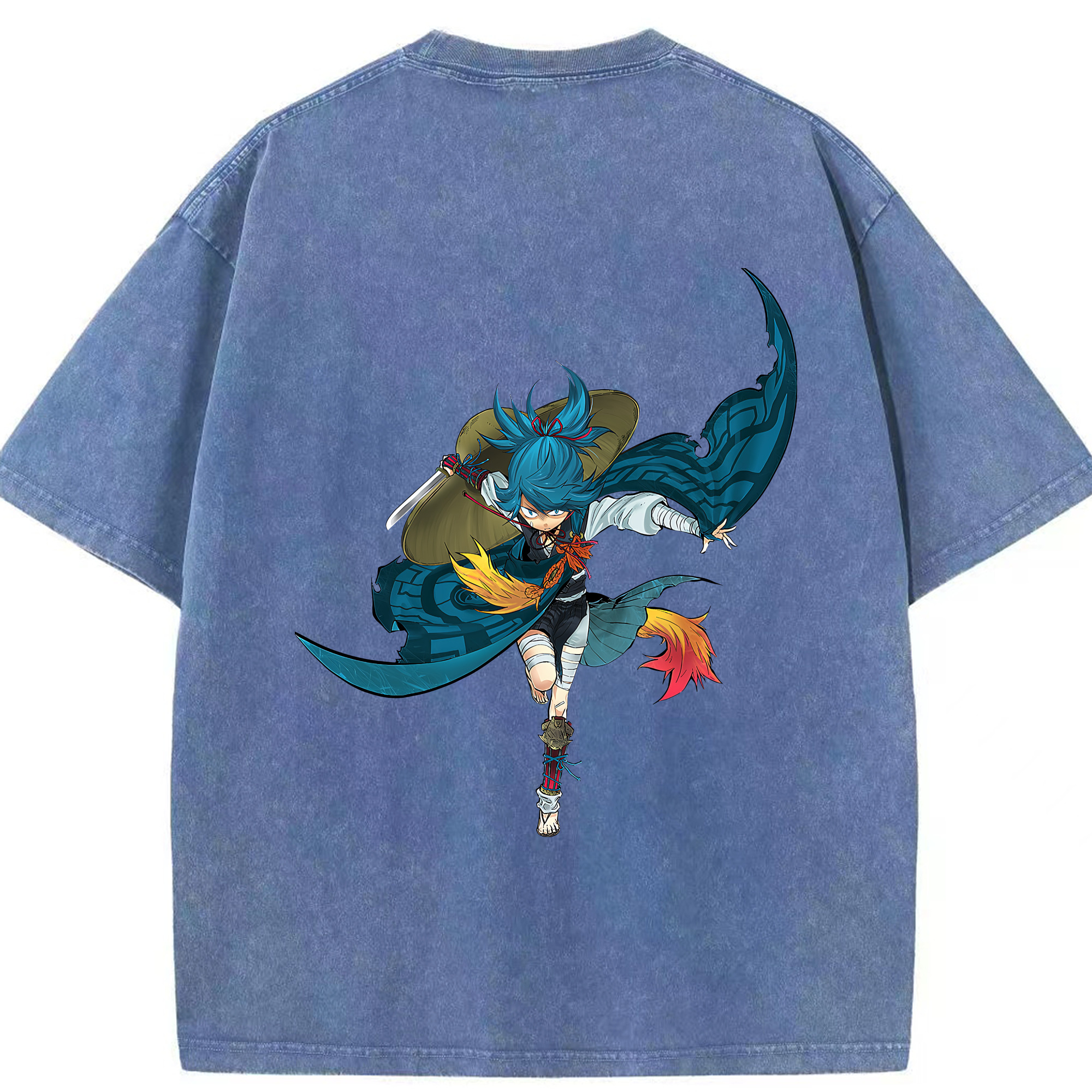 （画像用） 刀剣乱舞 Touken Ranbu 綿100% ヴィンテージ風 半袖Tシャツ（背面プリント）