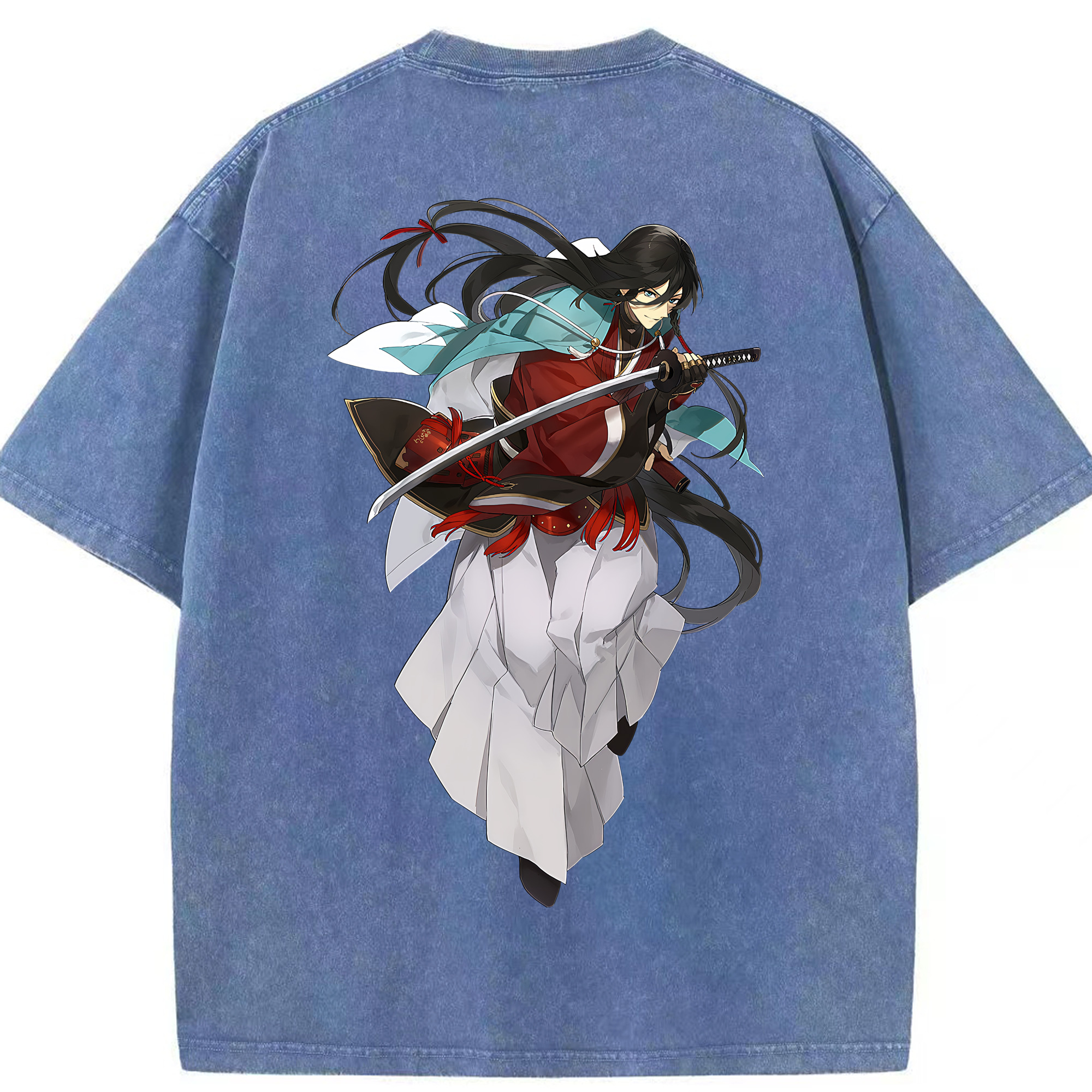 （画像用） 刀剣乱舞 Touken Ranbu 綿100% ヴィンテージ風 半袖Tシャツ（背面プリント）