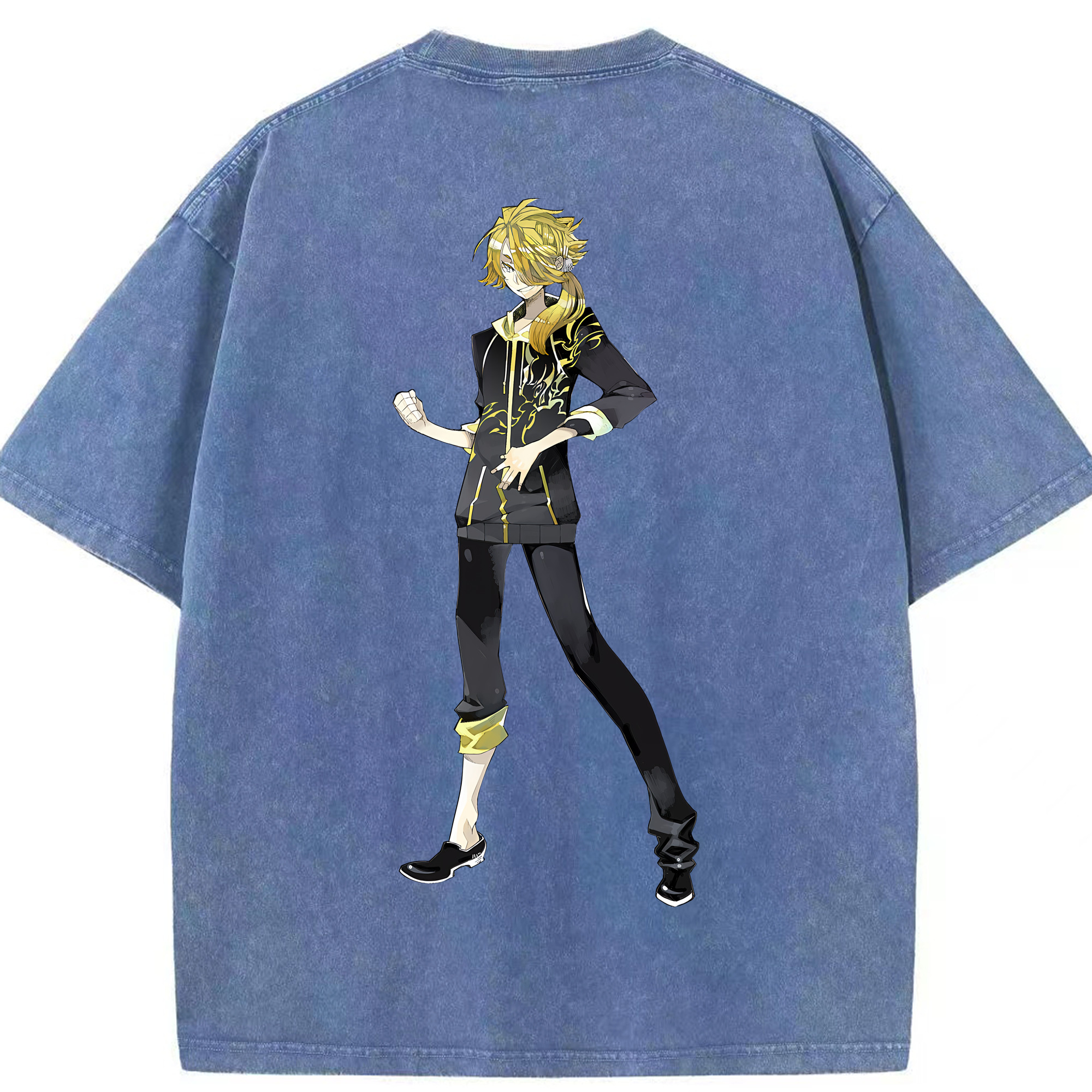 （画像用） 刀剣乱舞 Touken Ranbu 綿100% ヴィンテージ風 半袖Tシャツ（背面プリント）