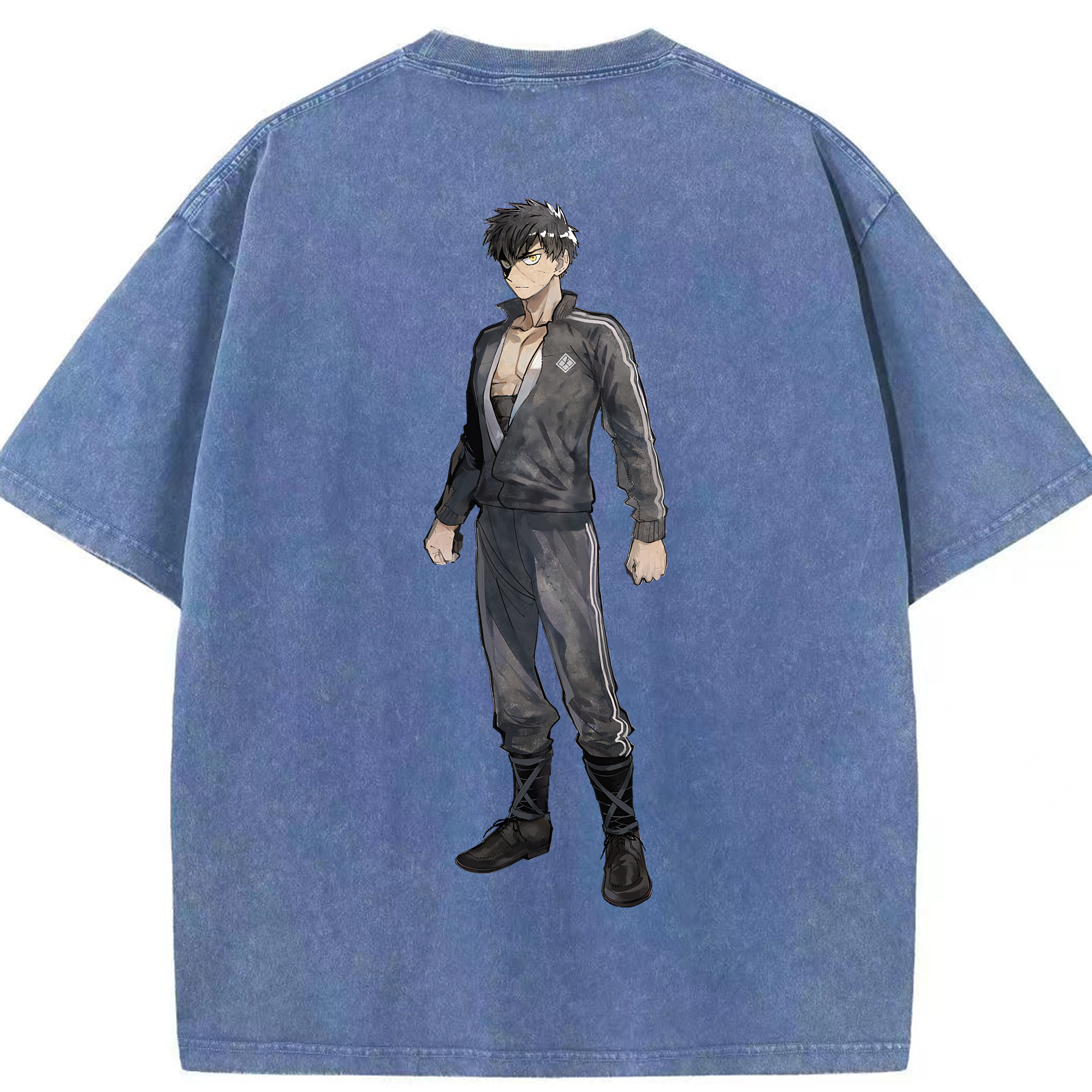 （画像用） 刀剣乱舞 Touken Ranbu 綿100% ヴィンテージ風 半袖Tシャツ（背面プリント）