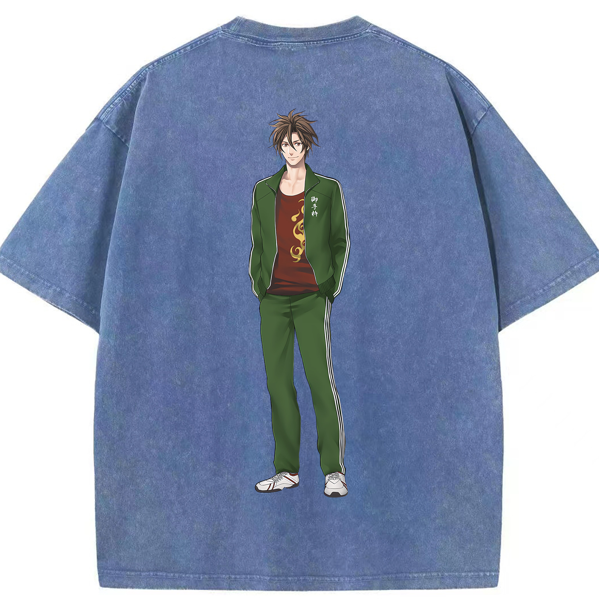 （画像用） 刀剣乱舞 Touken Ranbu 綿100% ヴィンテージ風 半袖Tシャツ（背面プリント）