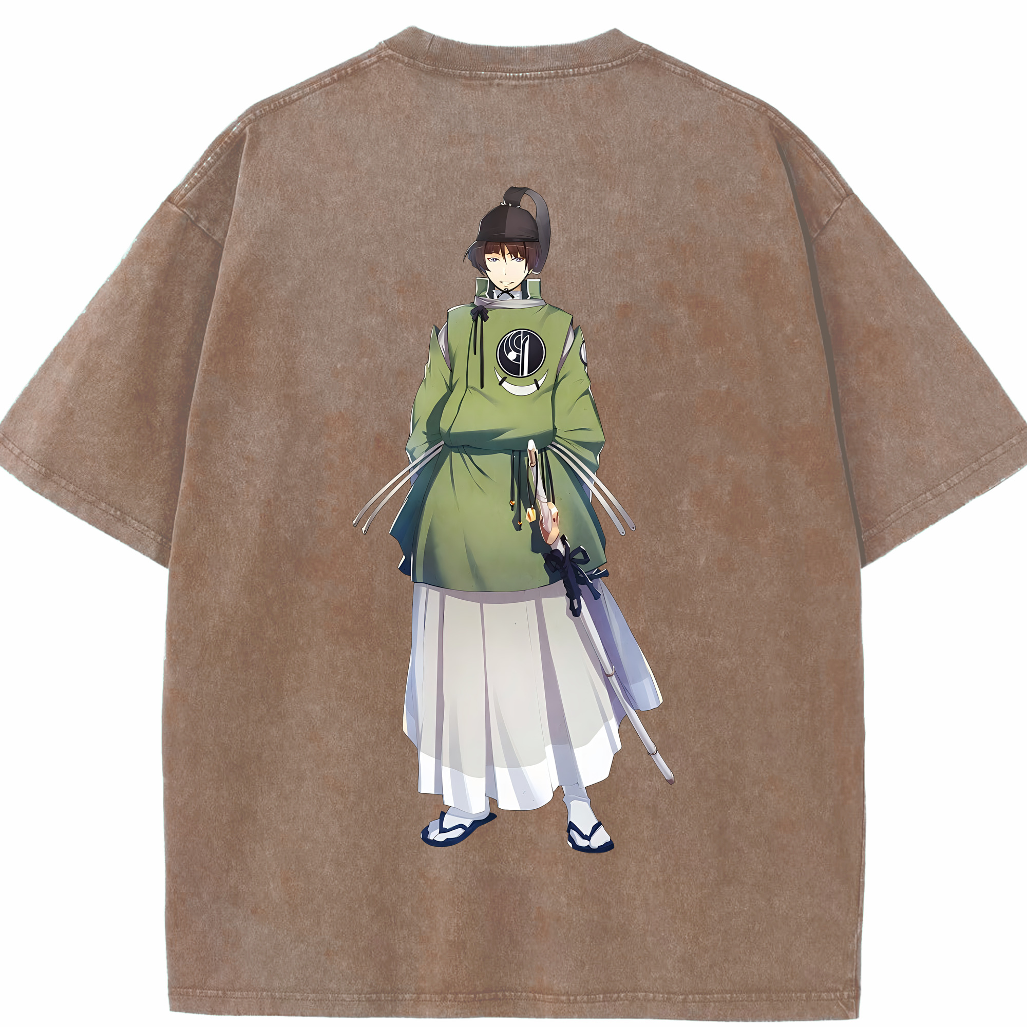 （画像用） 刀剣乱舞 Touken Ranbu 綿100% ヴィンテージ風 半袖Tシャツ（背面プリント）