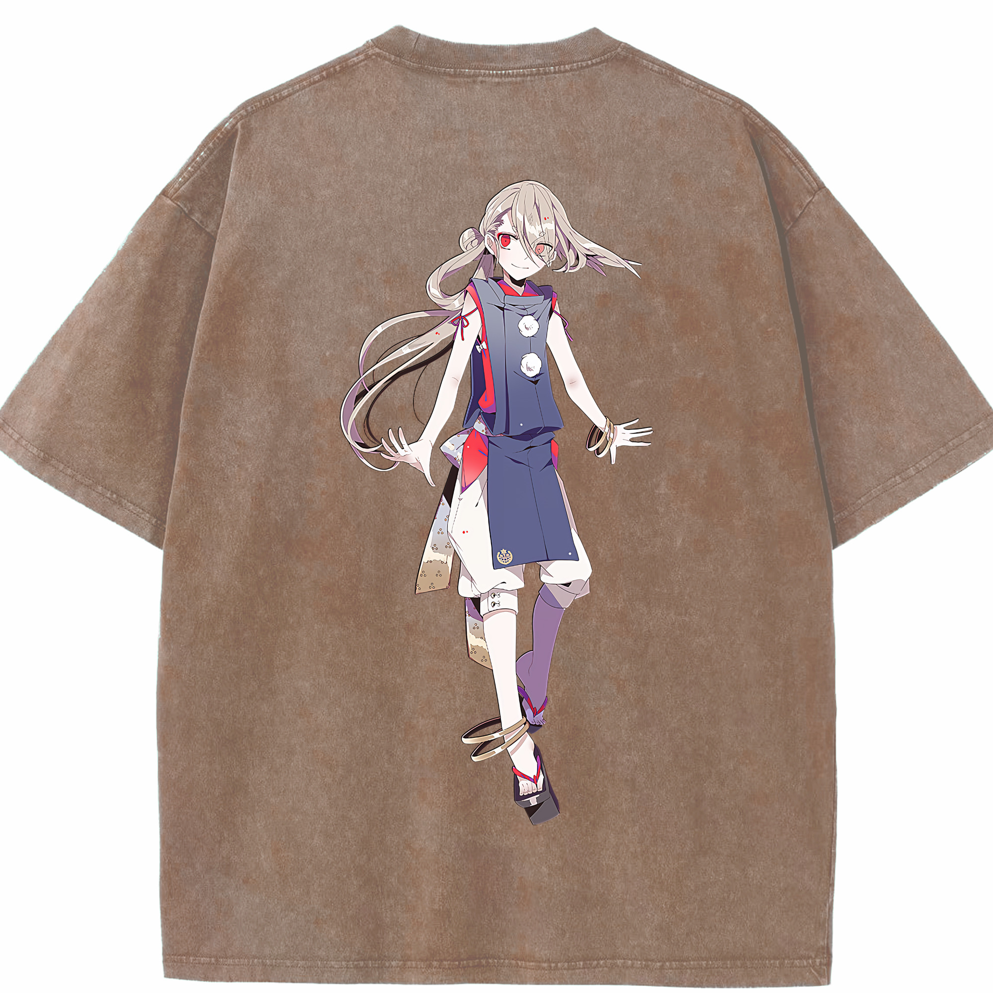 （画像用） 刀剣乱舞 Touken Ranbu 綿100% ヴィンテージ風 半袖Tシャツ（背面プリント）