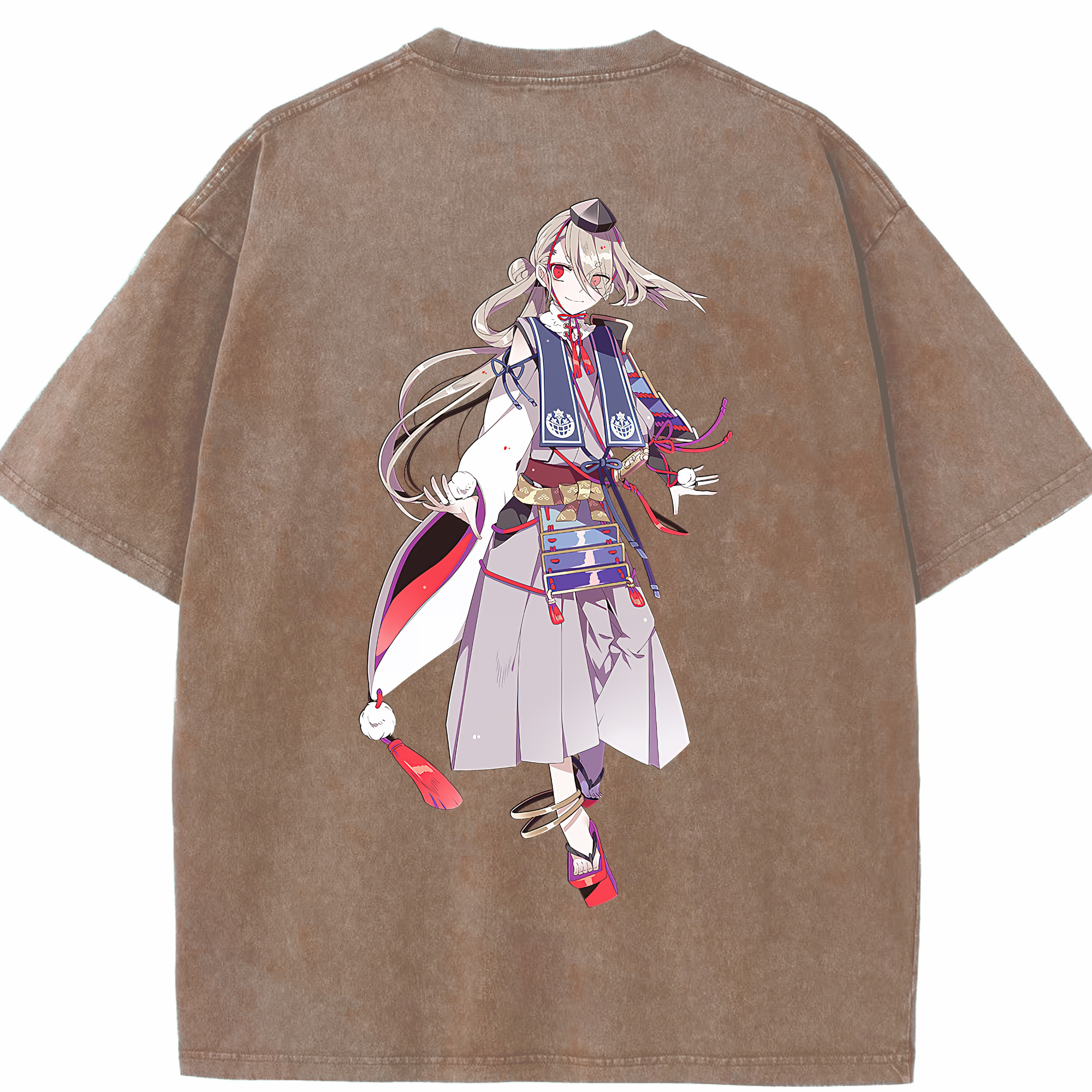 （画像用） 刀剣乱舞 Touken Ranbu 綿100% ヴィンテージ風 半袖Tシャツ（背面プリント）
