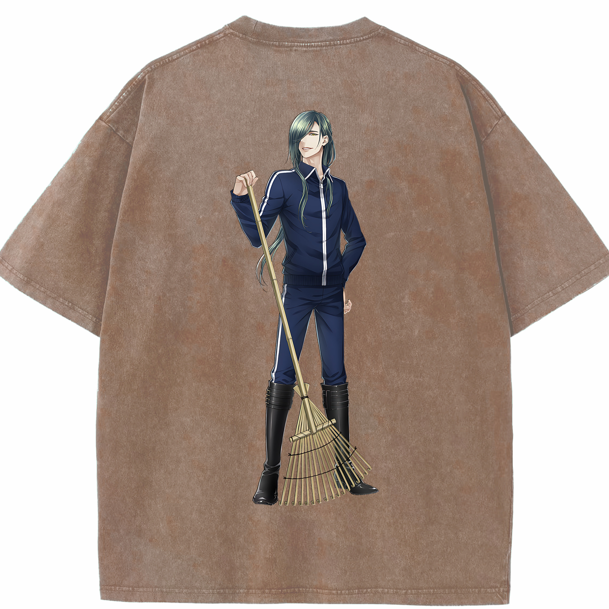 （画像用） 刀剣乱舞 Touken Ranbu 綿100% ヴィンテージ風 半袖Tシャツ（背面プリント）