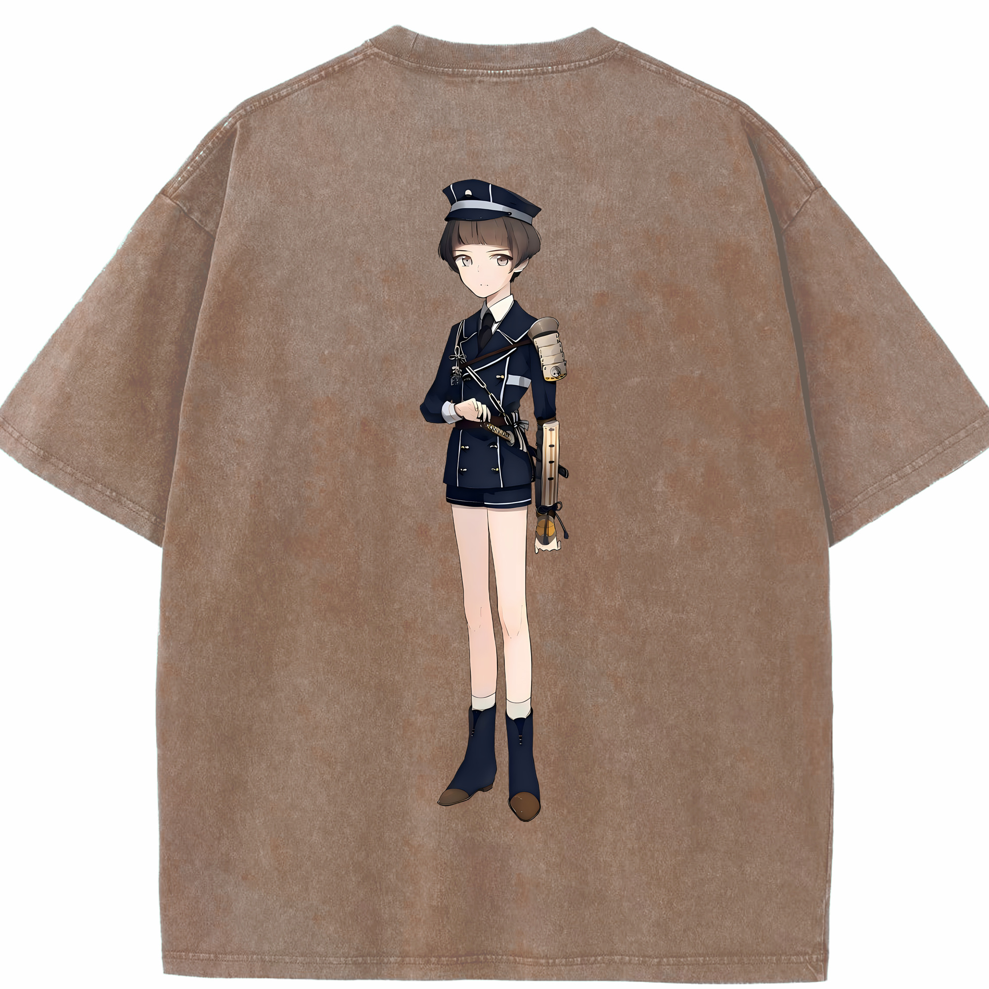 （画像用） 刀剣乱舞 Touken Ranbu 綿100% ヴィンテージ風 半袖Tシャツ（背面プリント）