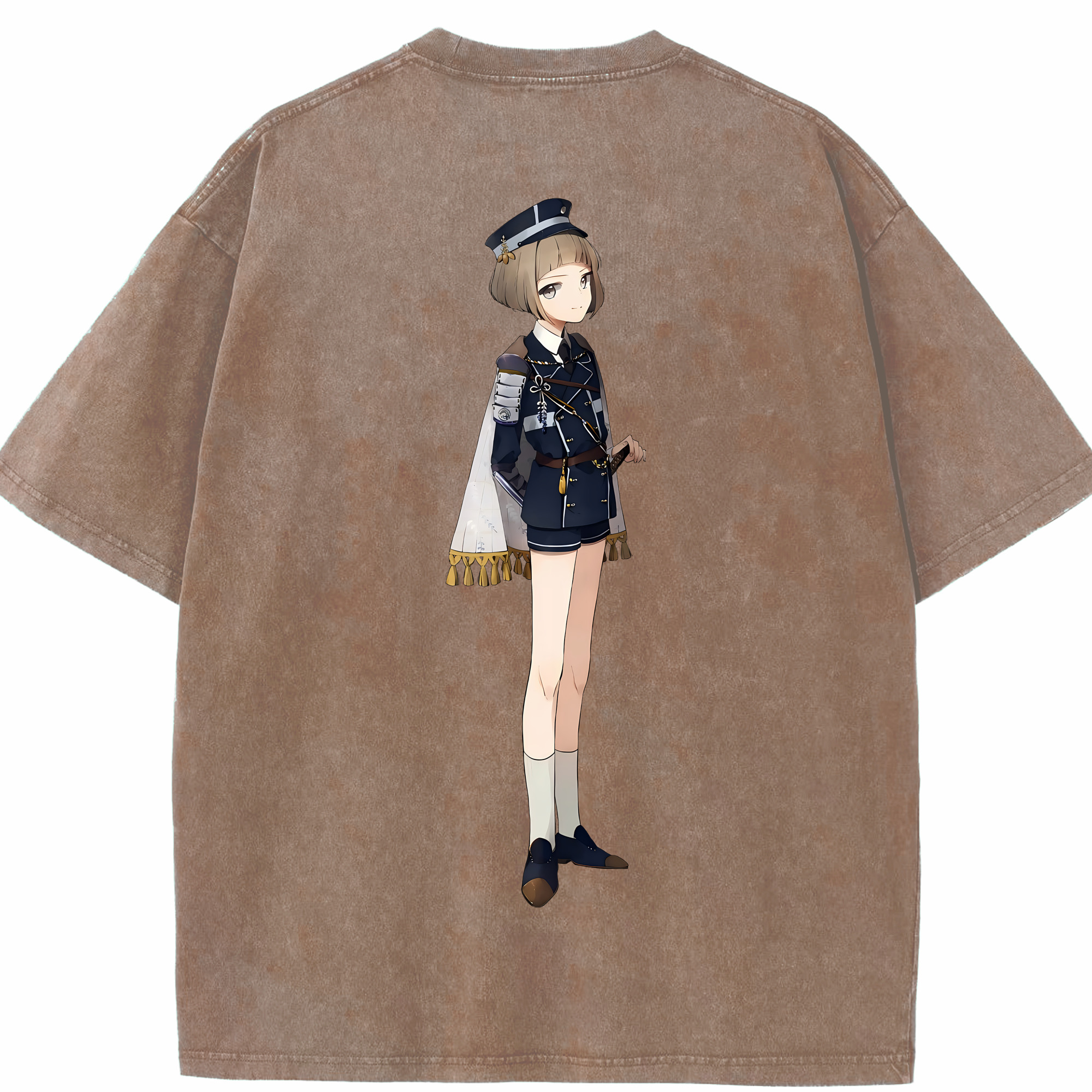 （画像用） 刀剣乱舞 Touken Ranbu 綿100% ヴィンテージ風 半袖Tシャツ（背面プリント）