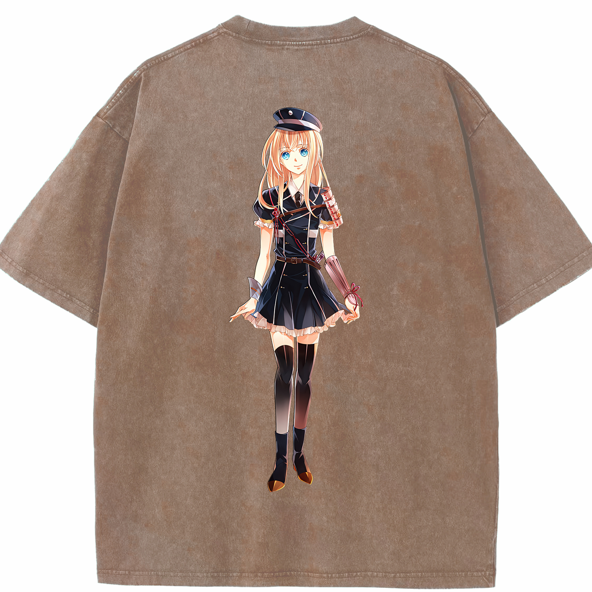 （画像用） 刀剣乱舞 Touken Ranbu 綿100% ヴィンテージ風 半袖Tシャツ（背面プリント）