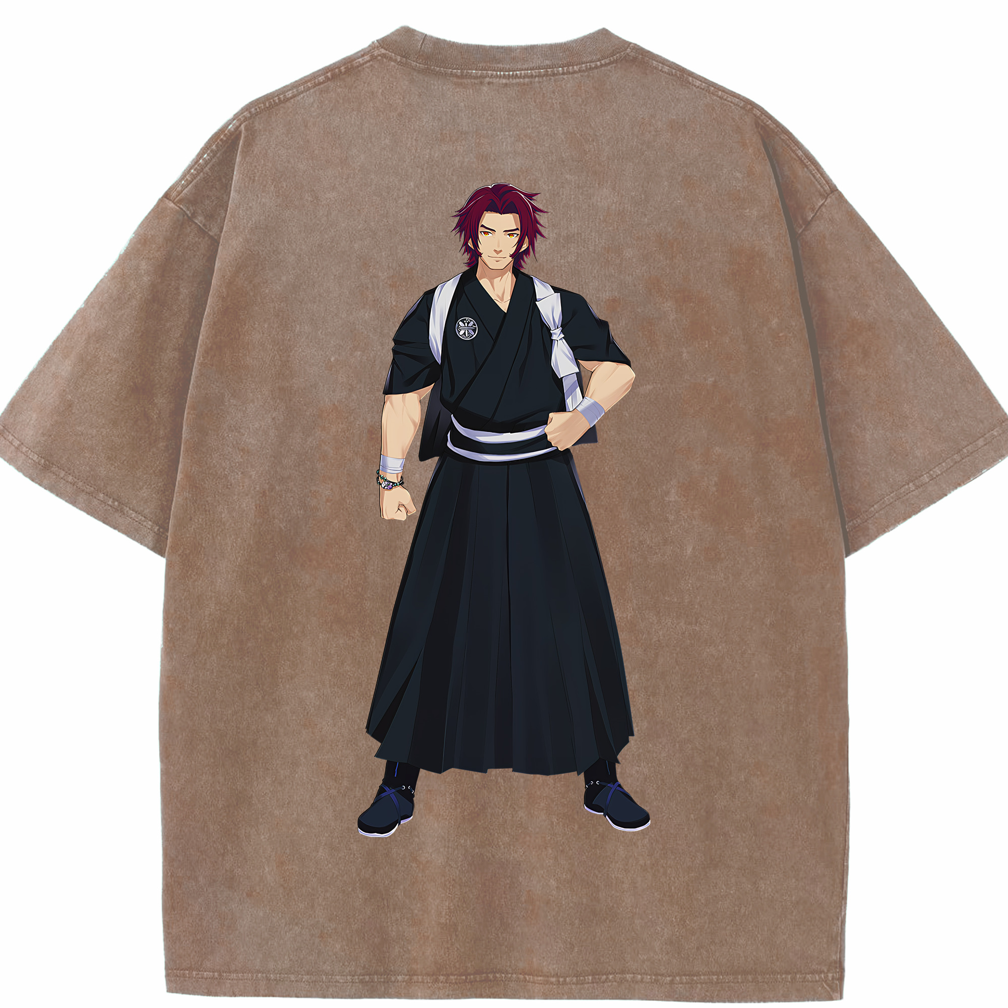 （画像用） 刀剣乱舞 Touken Ranbu 綿100% ヴィンテージ風 半袖Tシャツ（背面プリント）