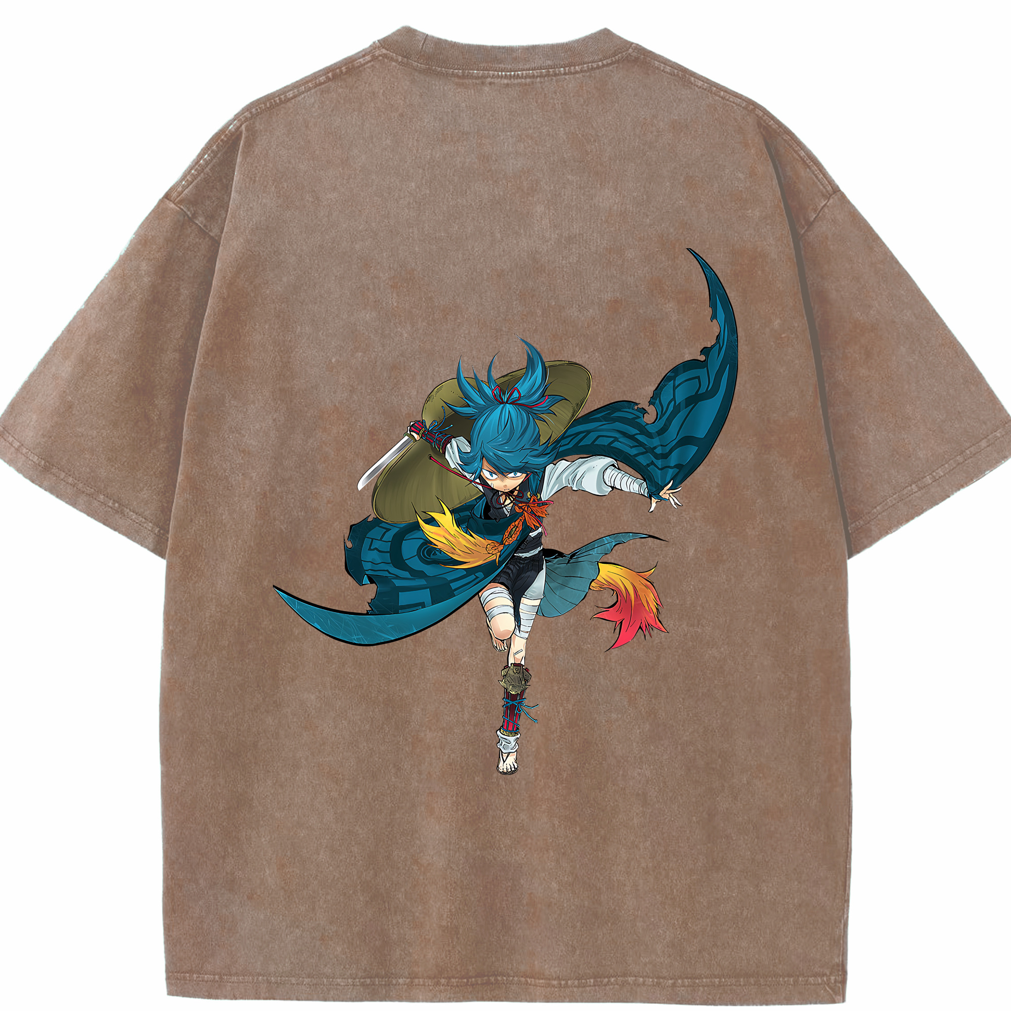 （画像用） 刀剣乱舞 Touken Ranbu 綿100% ヴィンテージ風 半袖Tシャツ（背面プリント）