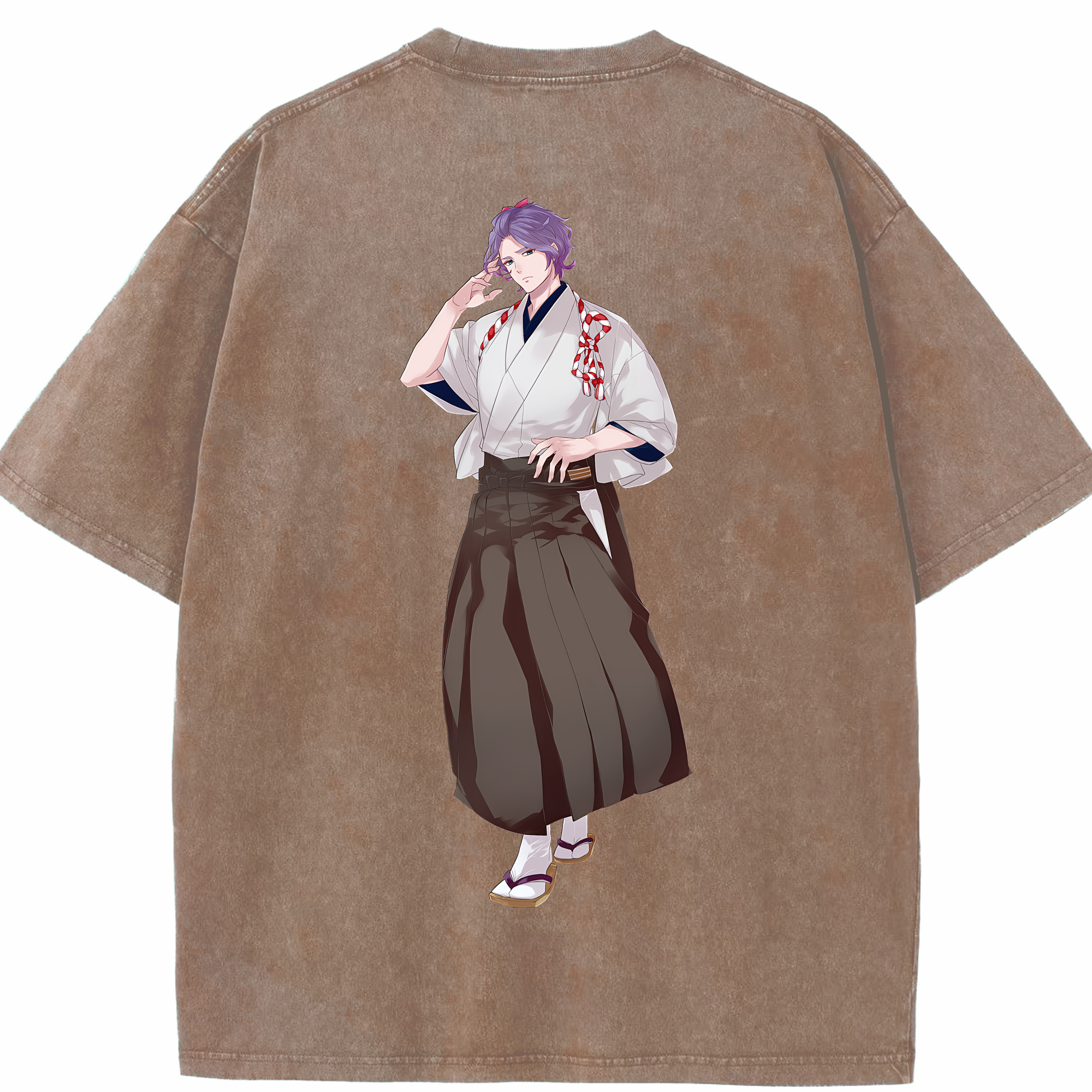 （画像用） 刀剣乱舞 Touken Ranbu 綿100% ヴィンテージ風 半袖Tシャツ（背面プリント）