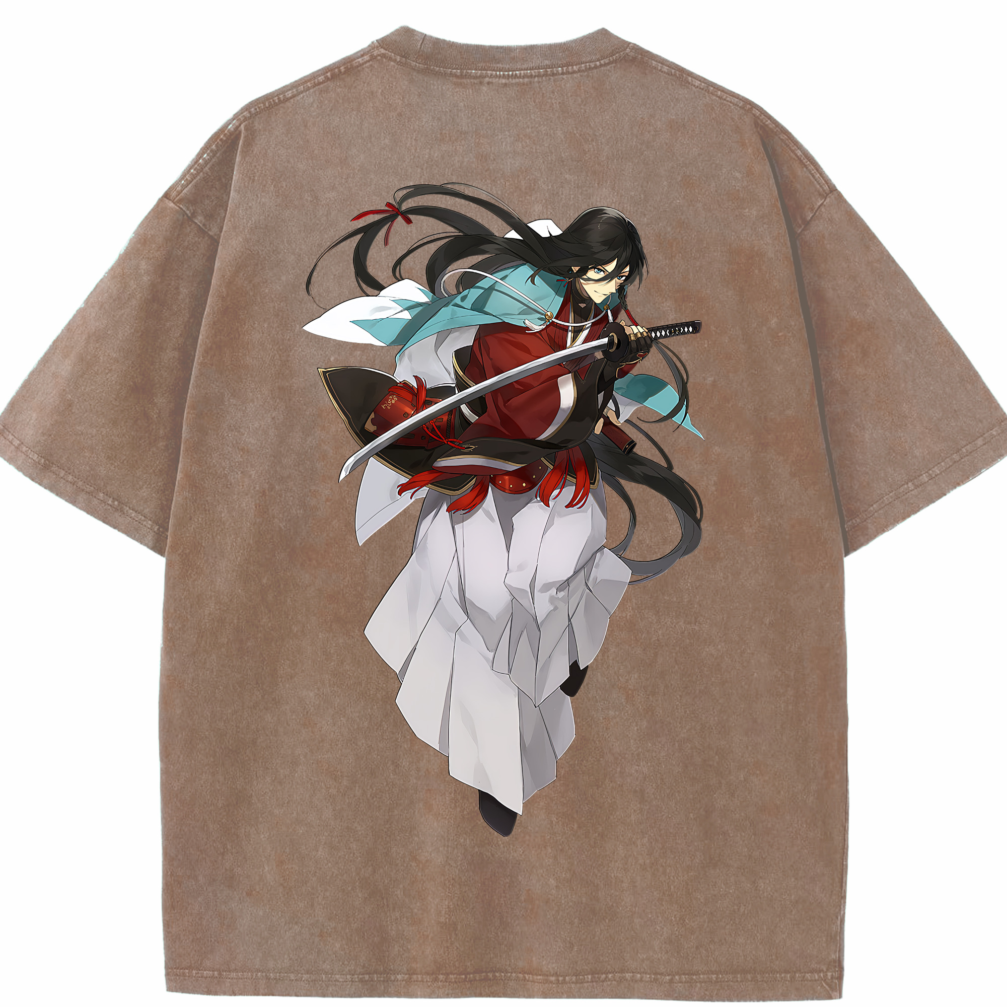 （画像用） 刀剣乱舞 Touken Ranbu 綿100% ヴィンテージ風 半袖Tシャツ（背面プリント）