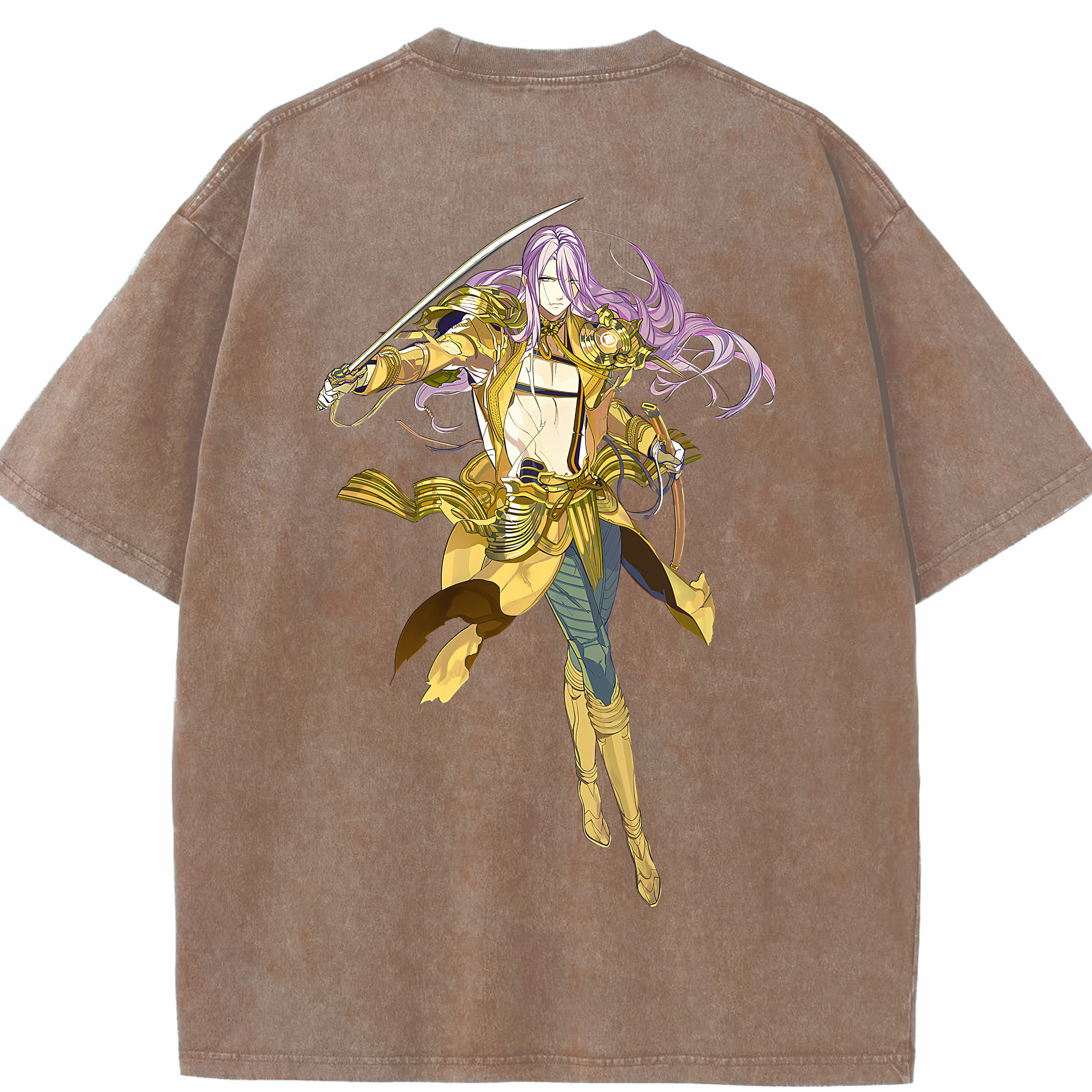 （画像用） 刀剣乱舞 Touken Ranbu 綿100% ヴィンテージ風 半袖Tシャツ（背面プリント）