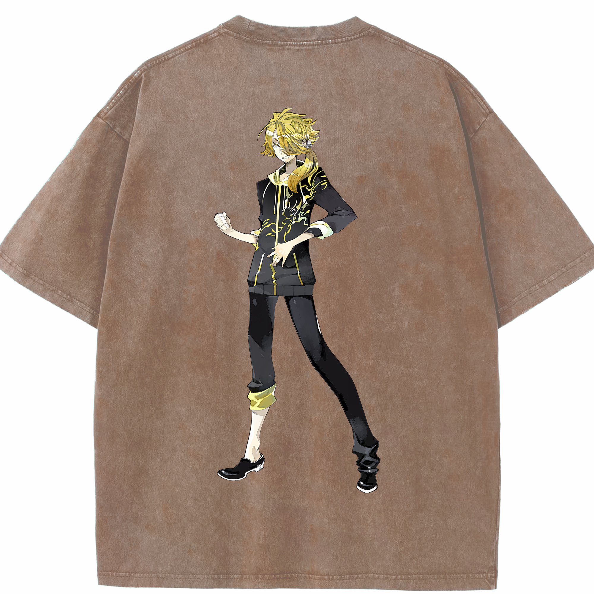 （画像用） 刀剣乱舞 Touken Ranbu 綿100% ヴィンテージ風 半袖Tシャツ（背面プリント）