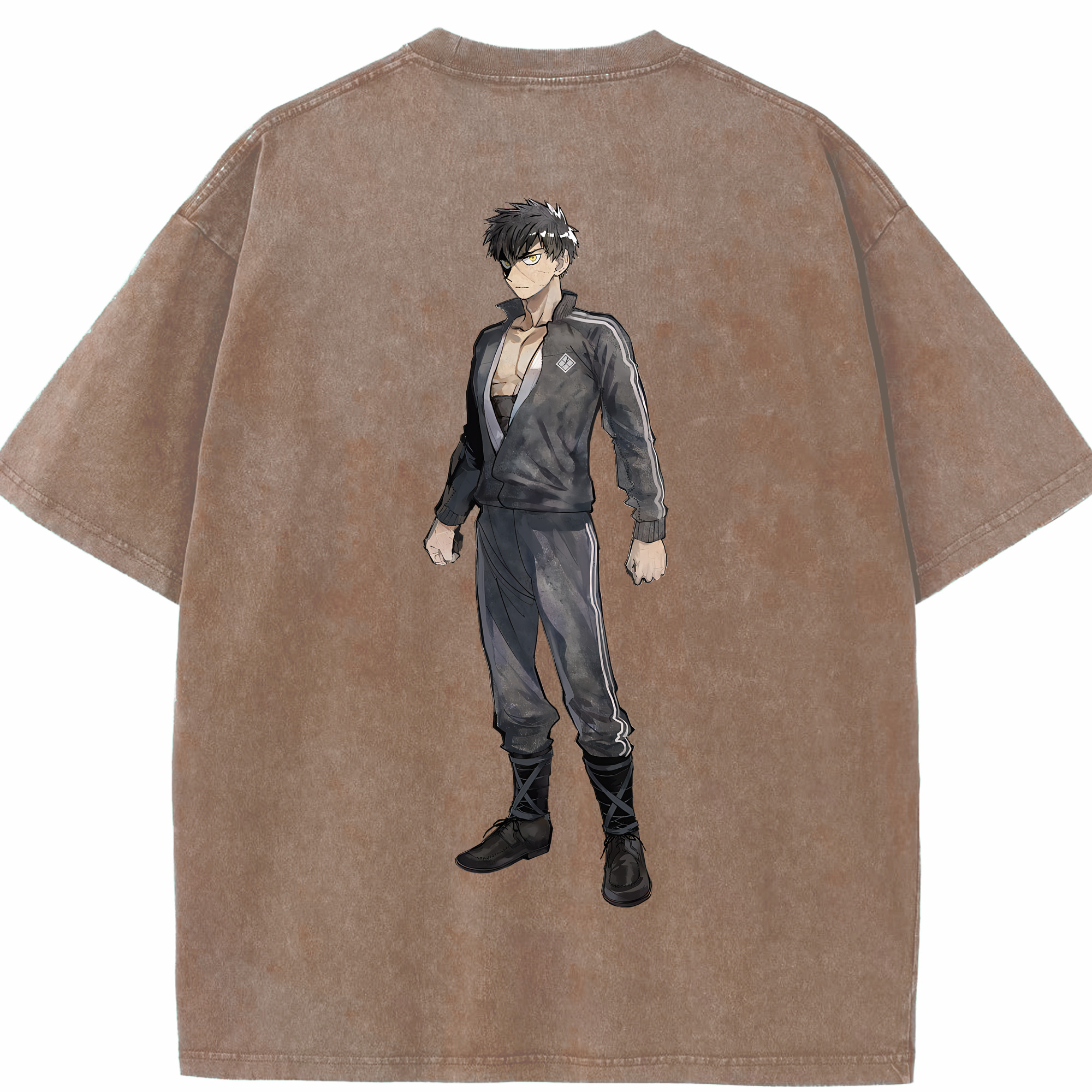 （画像用） 刀剣乱舞 Touken Ranbu 綿100% ヴィンテージ風 半袖Tシャツ（背面プリント）