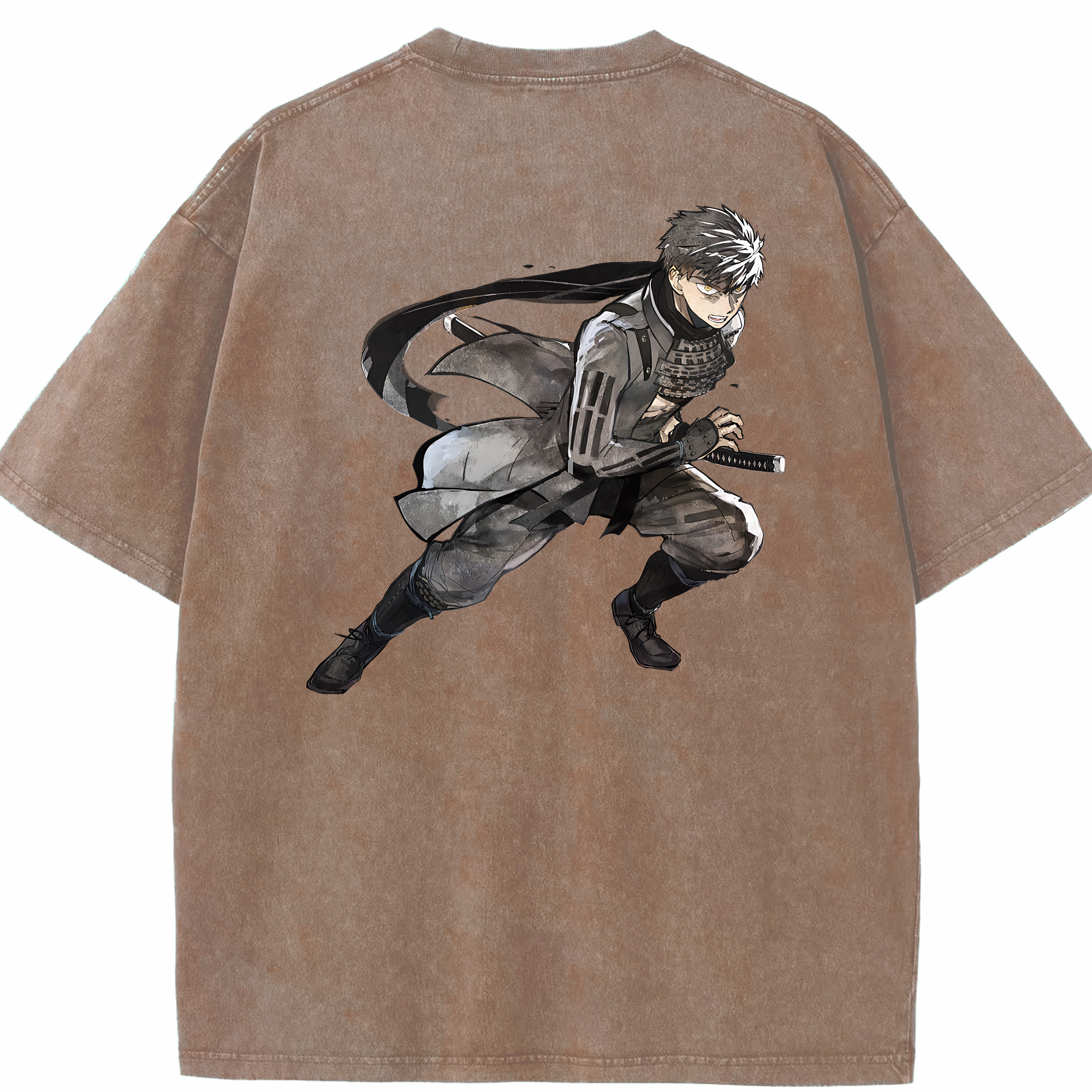 （画像用） 刀剣乱舞 Touken Ranbu 綿100% ヴィンテージ風 半袖Tシャツ（背面プリント）