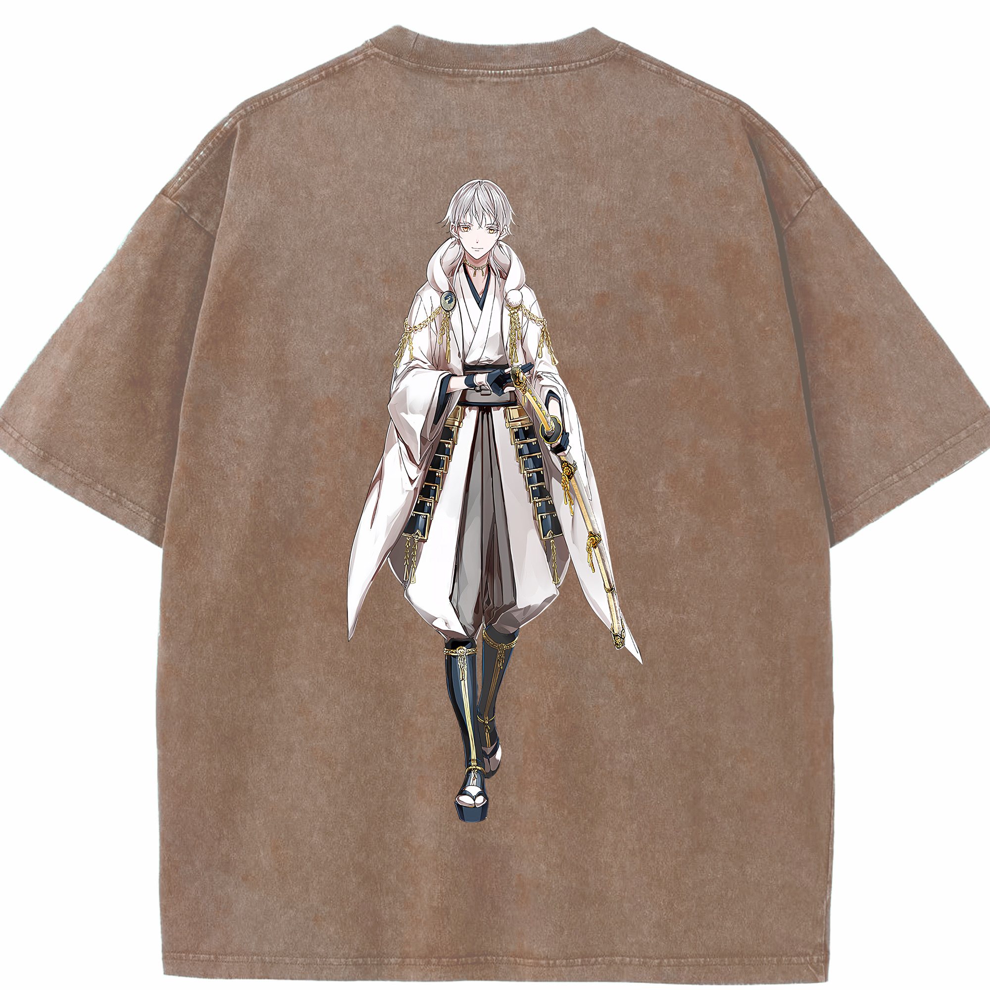 （画像用） 刀剣乱舞 Touken Ranbu 綿100% ヴィンテージ風 半袖Tシャツ（背面プリント）