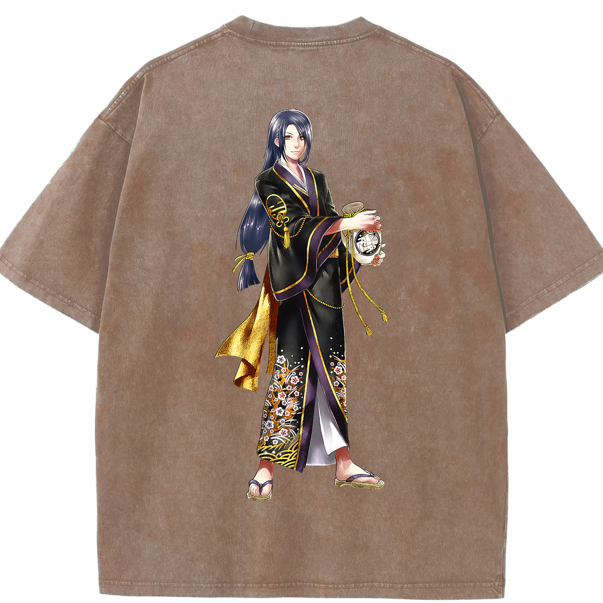 （画像用） 刀剣乱舞 Touken Ranbu 綿100% ヴィンテージ風 半袖Tシャツ（背面プリント）