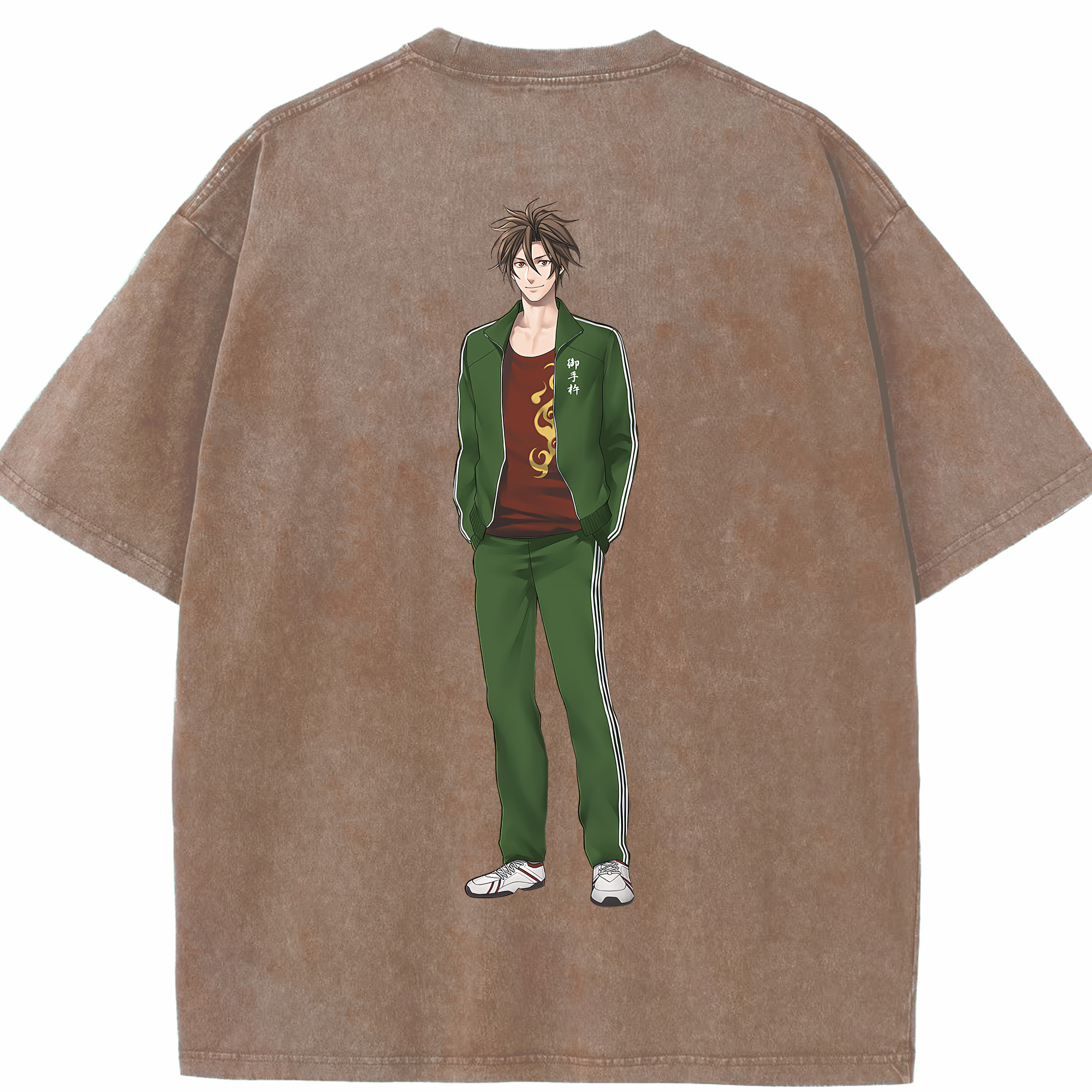 （画像用） 刀剣乱舞 Touken Ranbu 綿100% ヴィンテージ風 半袖Tシャツ（背面プリント）