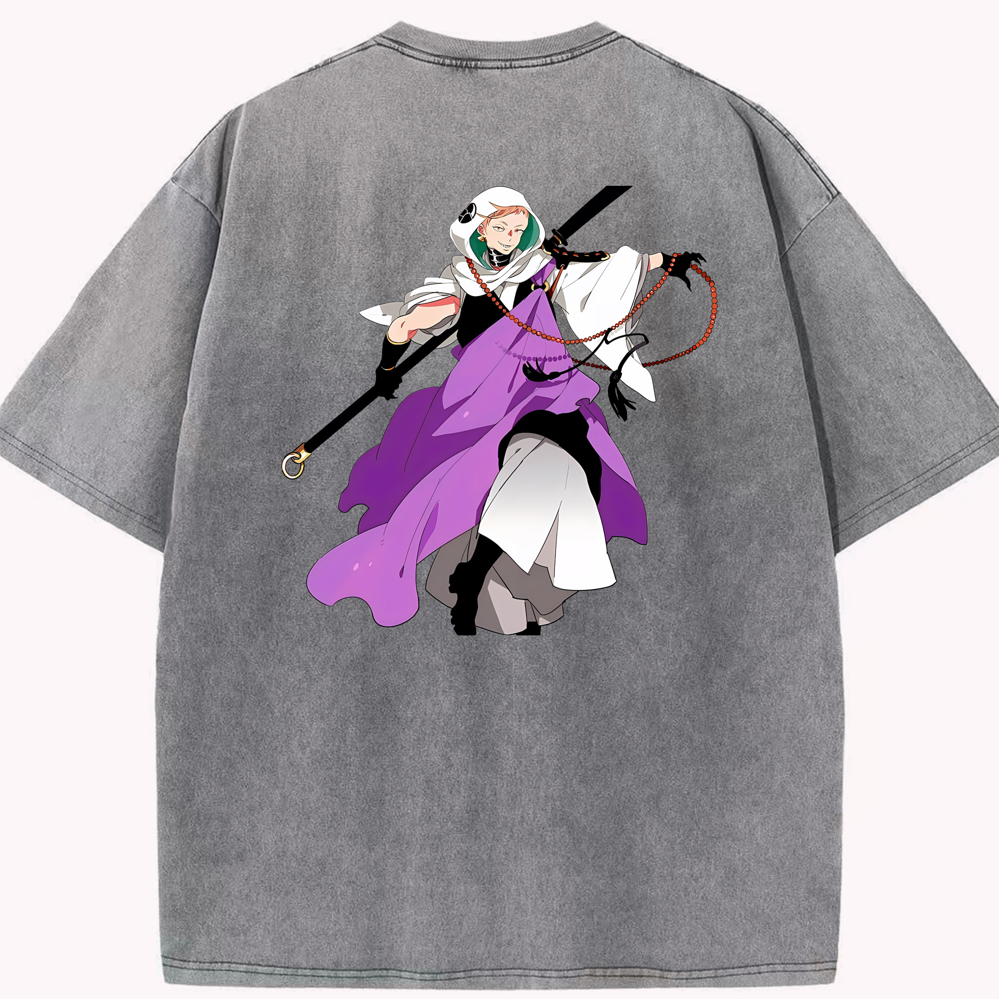 （画像用） 刀剣乱舞 Touken Ranbu 綿100% ヴィンテージ風 半袖Tシャツ（背面プリント）