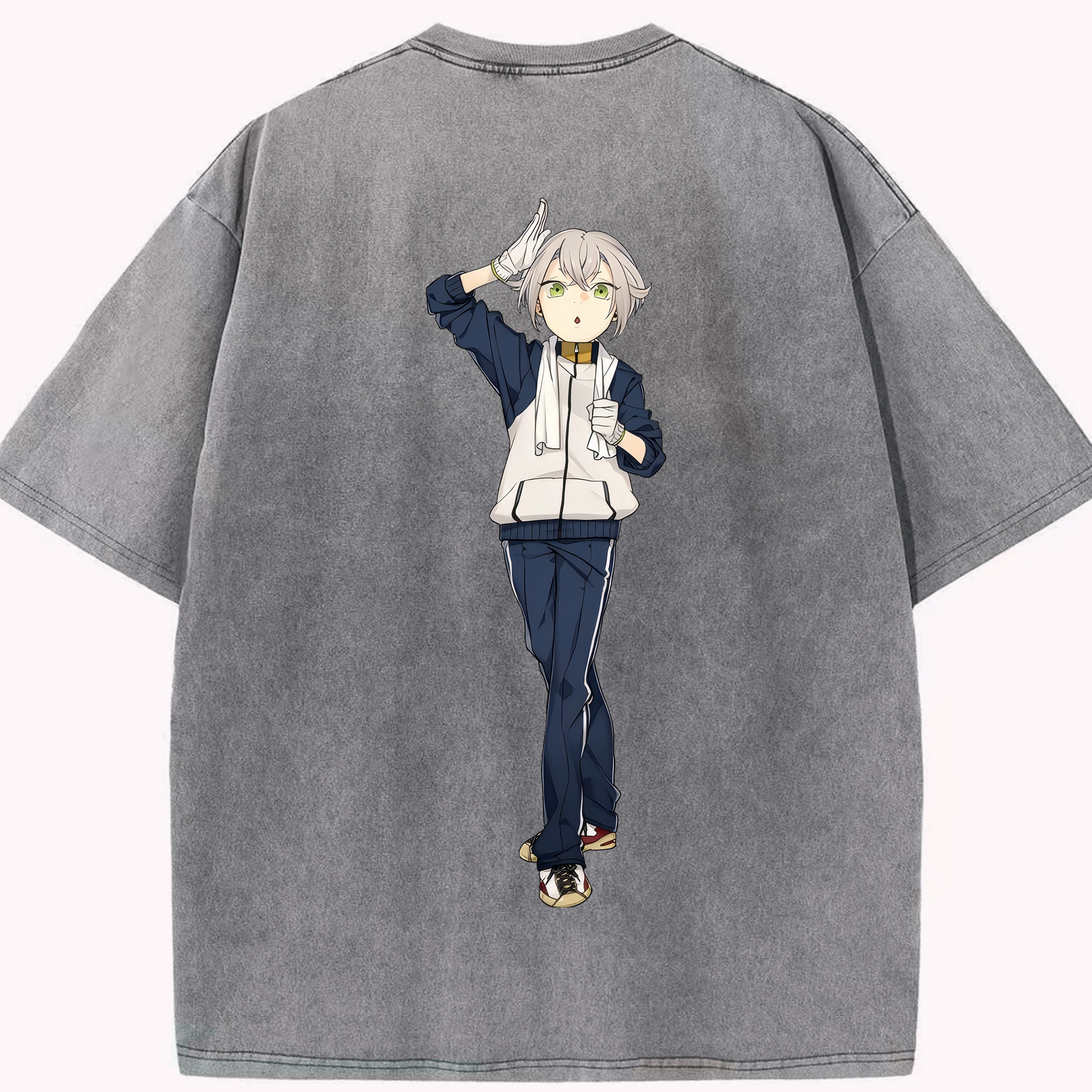 （画像用） 刀剣乱舞 Touken Ranbu 綿100% ヴィンテージ風 半袖Tシャツ（背面プリント）