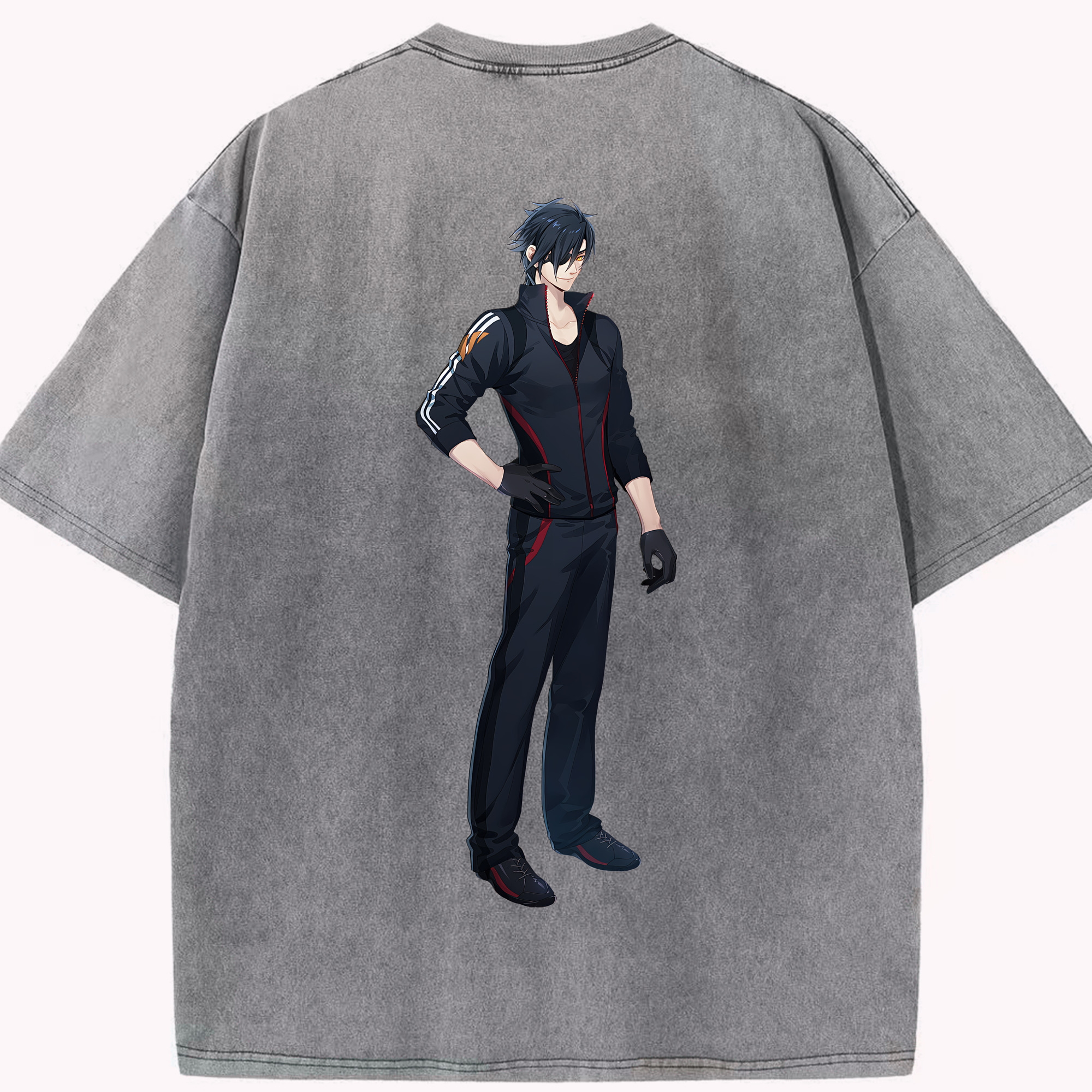 （画像用） 刀剣乱舞 Touken Ranbu 綿100% ヴィンテージ風 半袖Tシャツ（背面プリント）