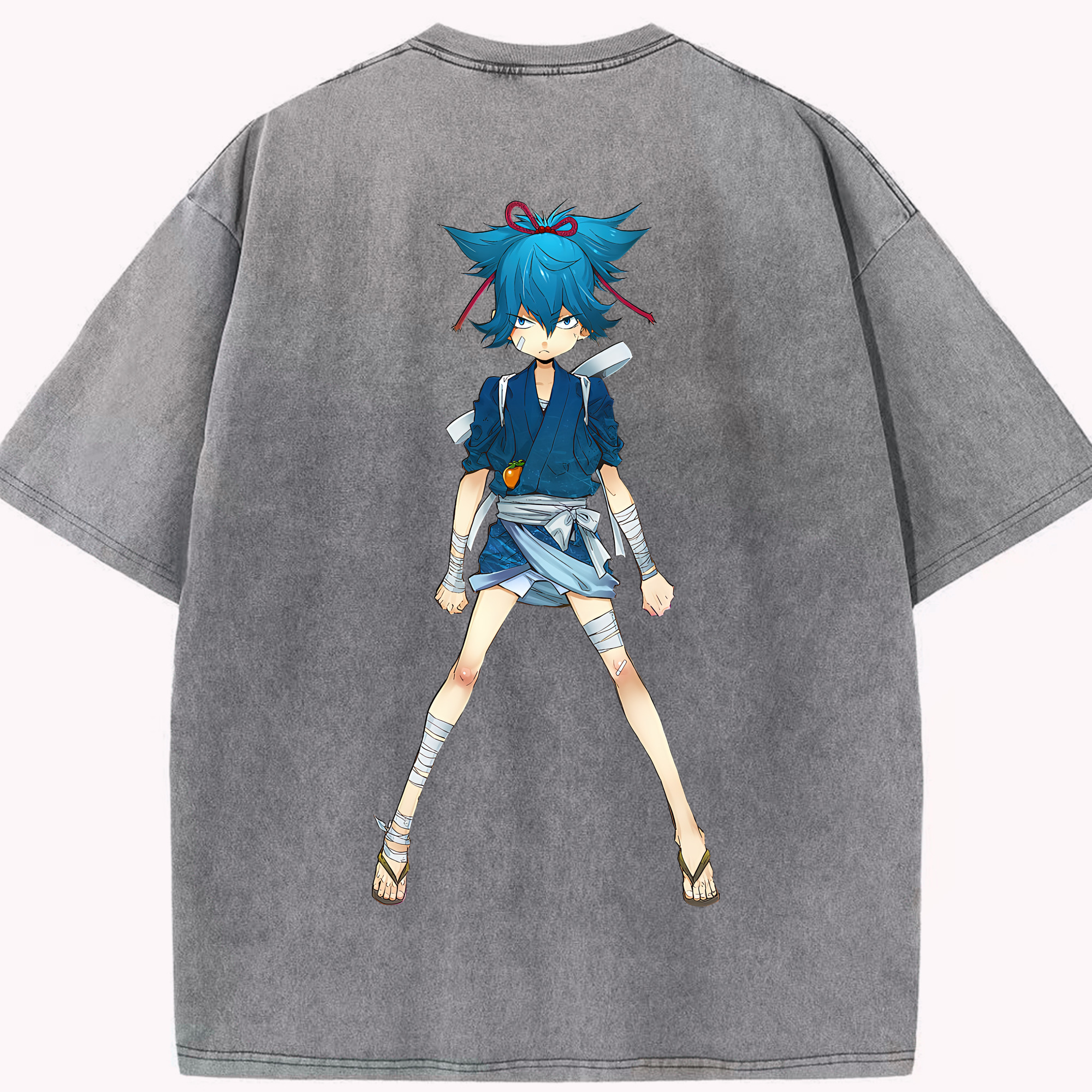 （画像用） 刀剣乱舞 Touken Ranbu 綿100% ヴィンテージ風 半袖Tシャツ（背面プリント）