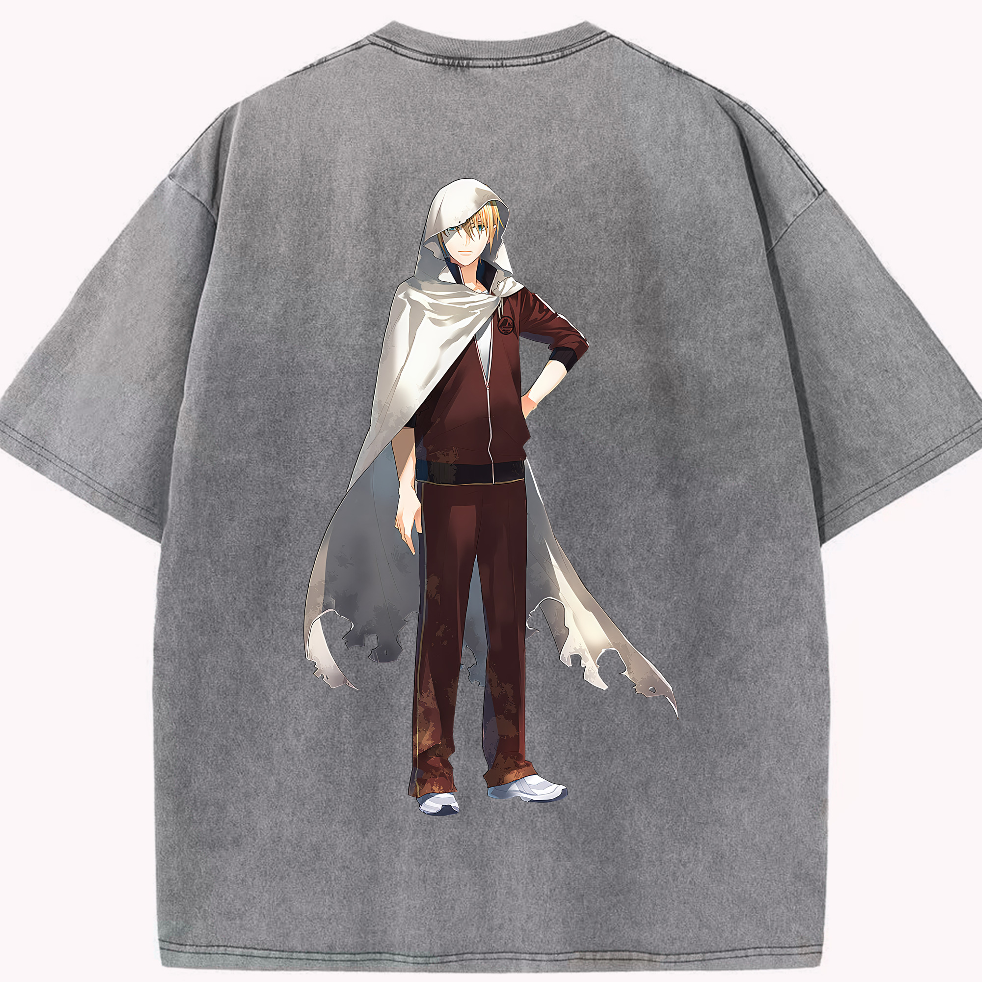 （画像用） 刀剣乱舞 Touken Ranbu 綿100% ヴィンテージ風 半袖Tシャツ（背面プリント）