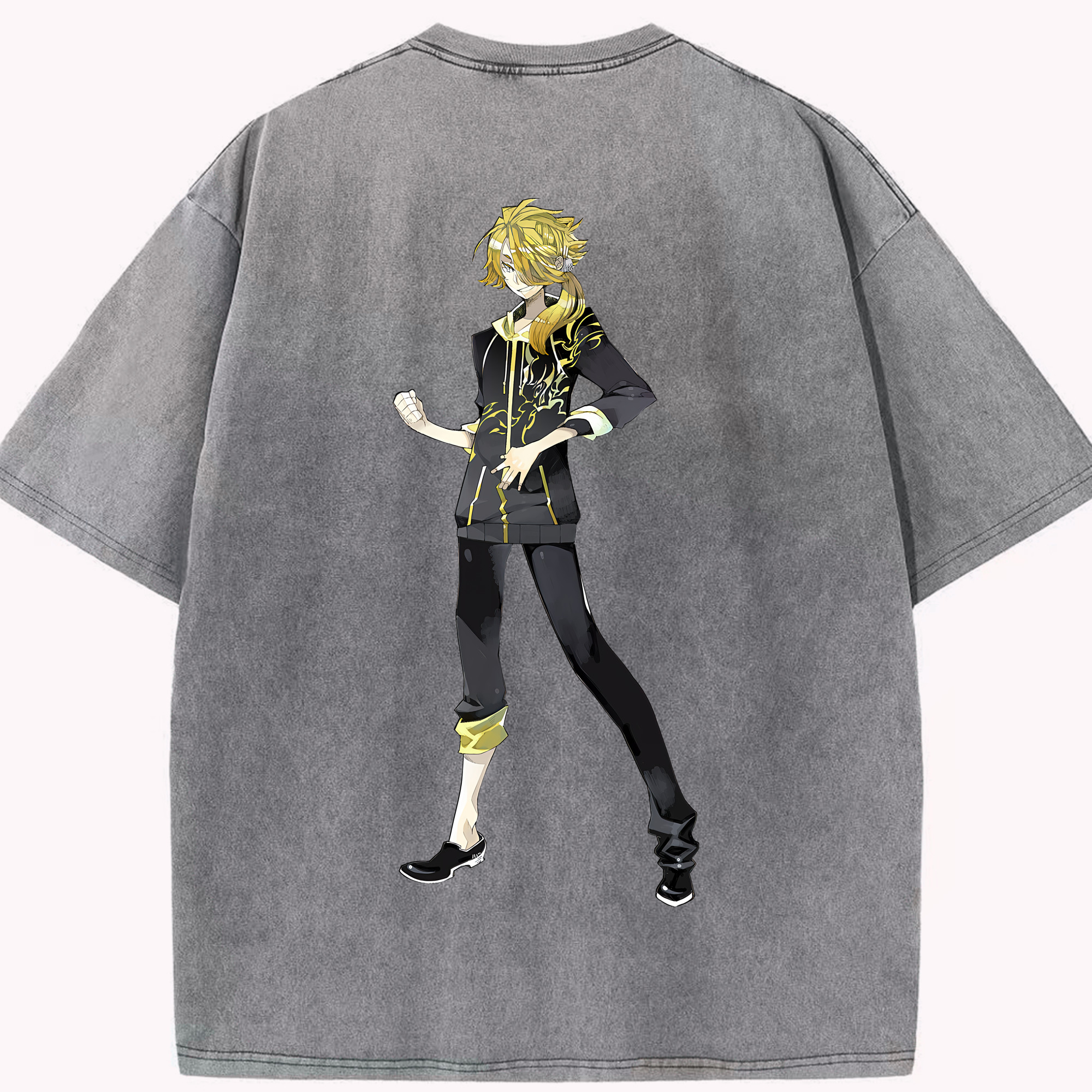 （画像用） 刀剣乱舞 Touken Ranbu 綿100% ヴィンテージ風 半袖Tシャツ（背面プリント）