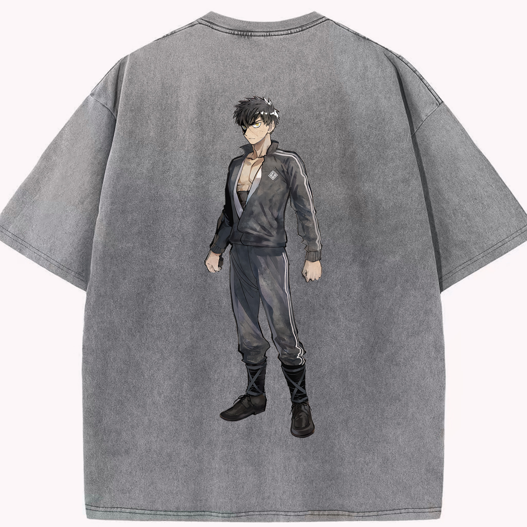 （画像用） 刀剣乱舞 Touken Ranbu 綿100% ヴィンテージ風 半袖Tシャツ（背面プリント）