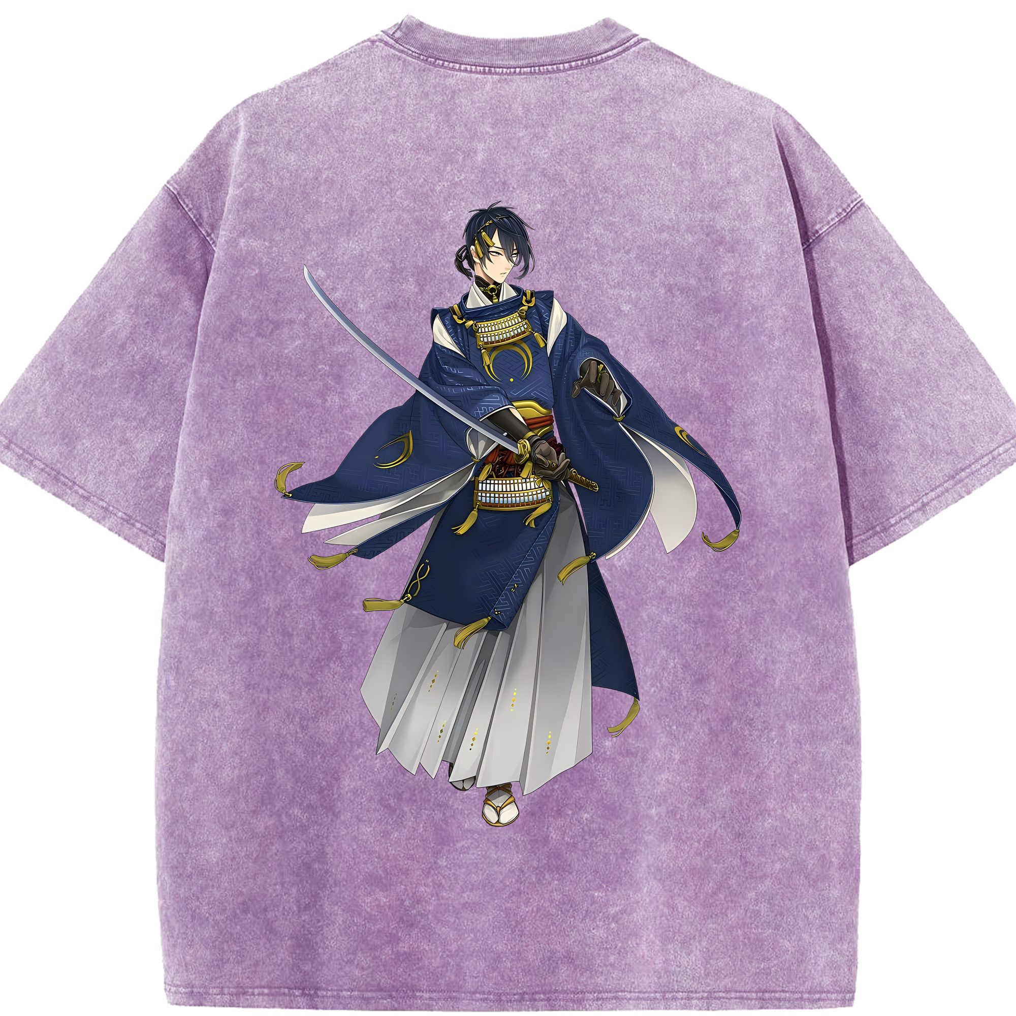 （画像用） 刀剣乱舞 Touken Ranbu 綿100% ヴィンテージ風 半袖Tシャツ（背面プリント）